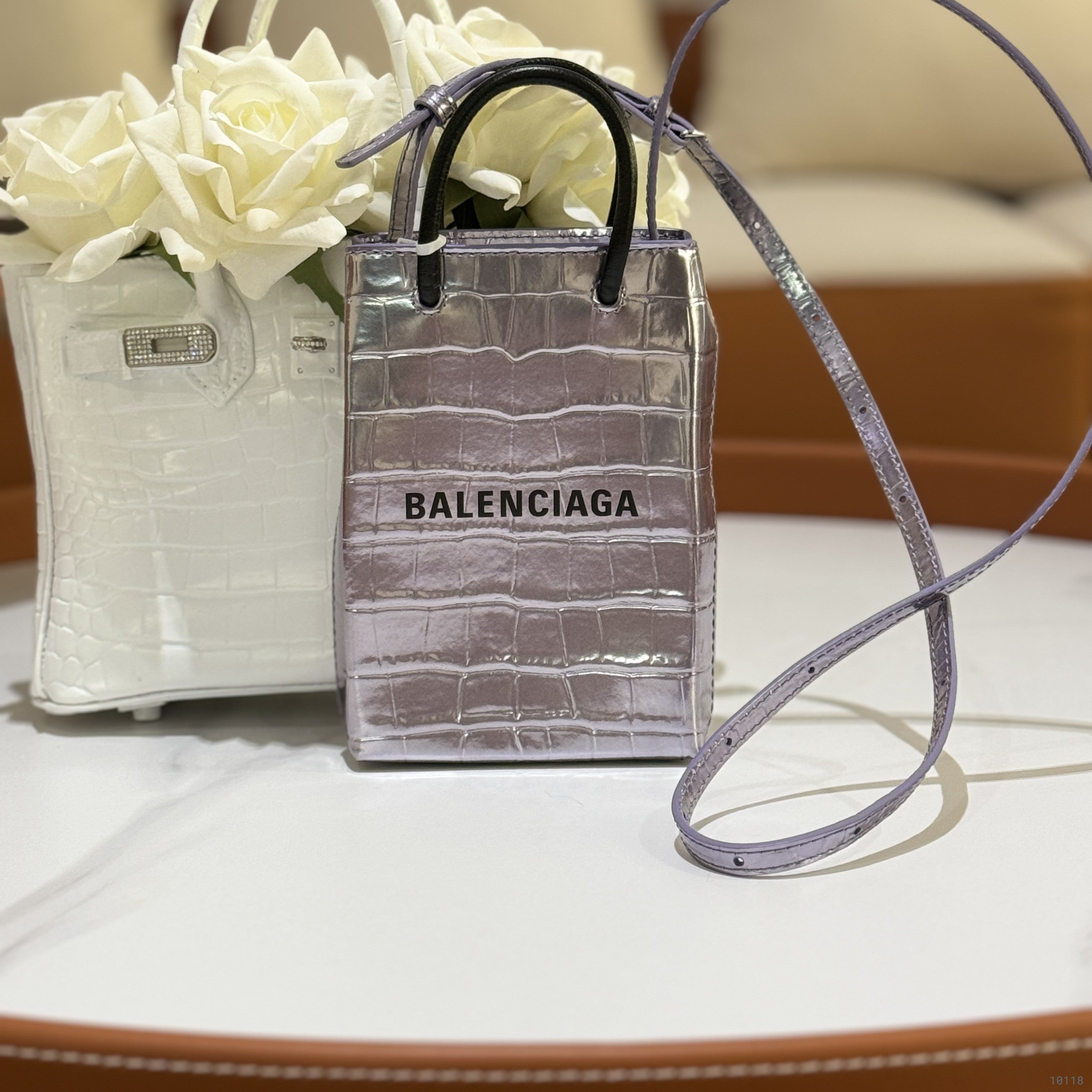 BALENCIAGA MINI SHOPPING BAG | COLLINS RAIN