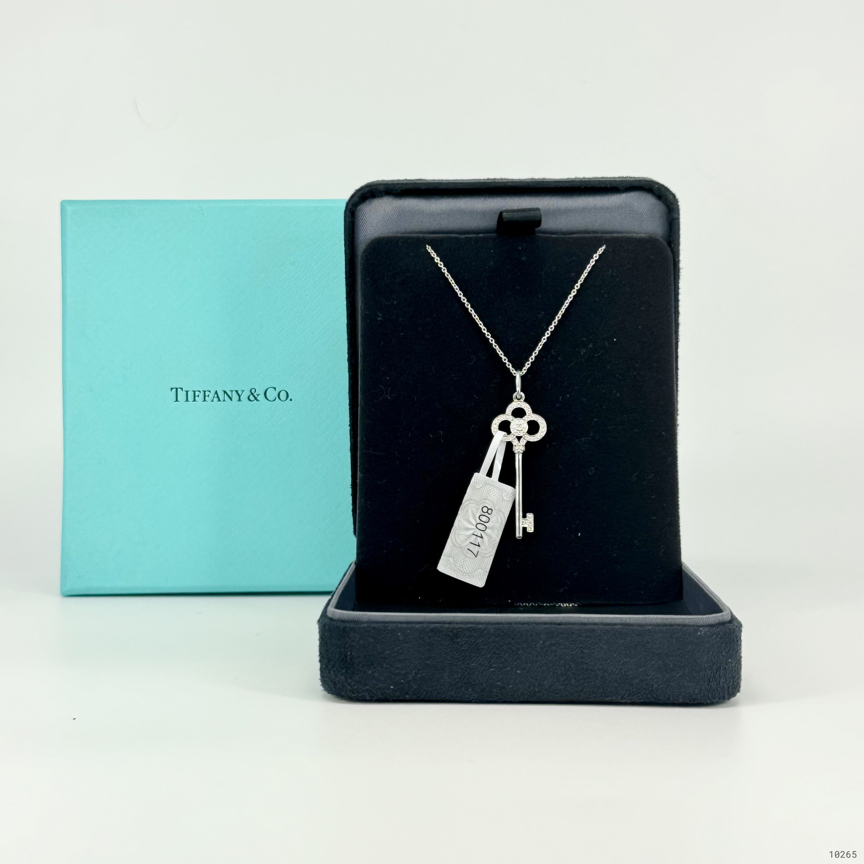 TIFFANY KEYS SERIES WHITE GOLD NECKLACE - SMALL