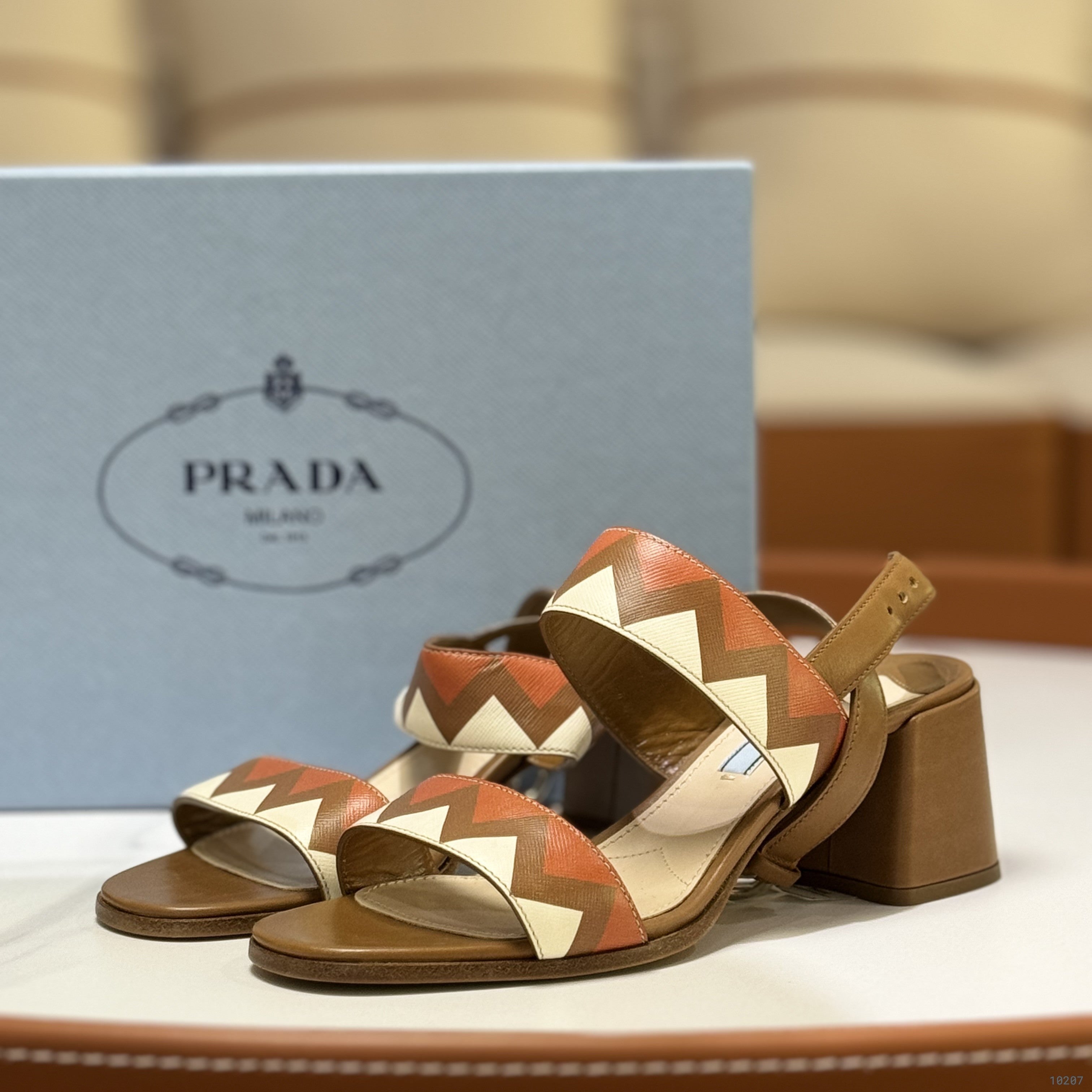 PRADA LEATHER SANDALS | COLLINS RAIN