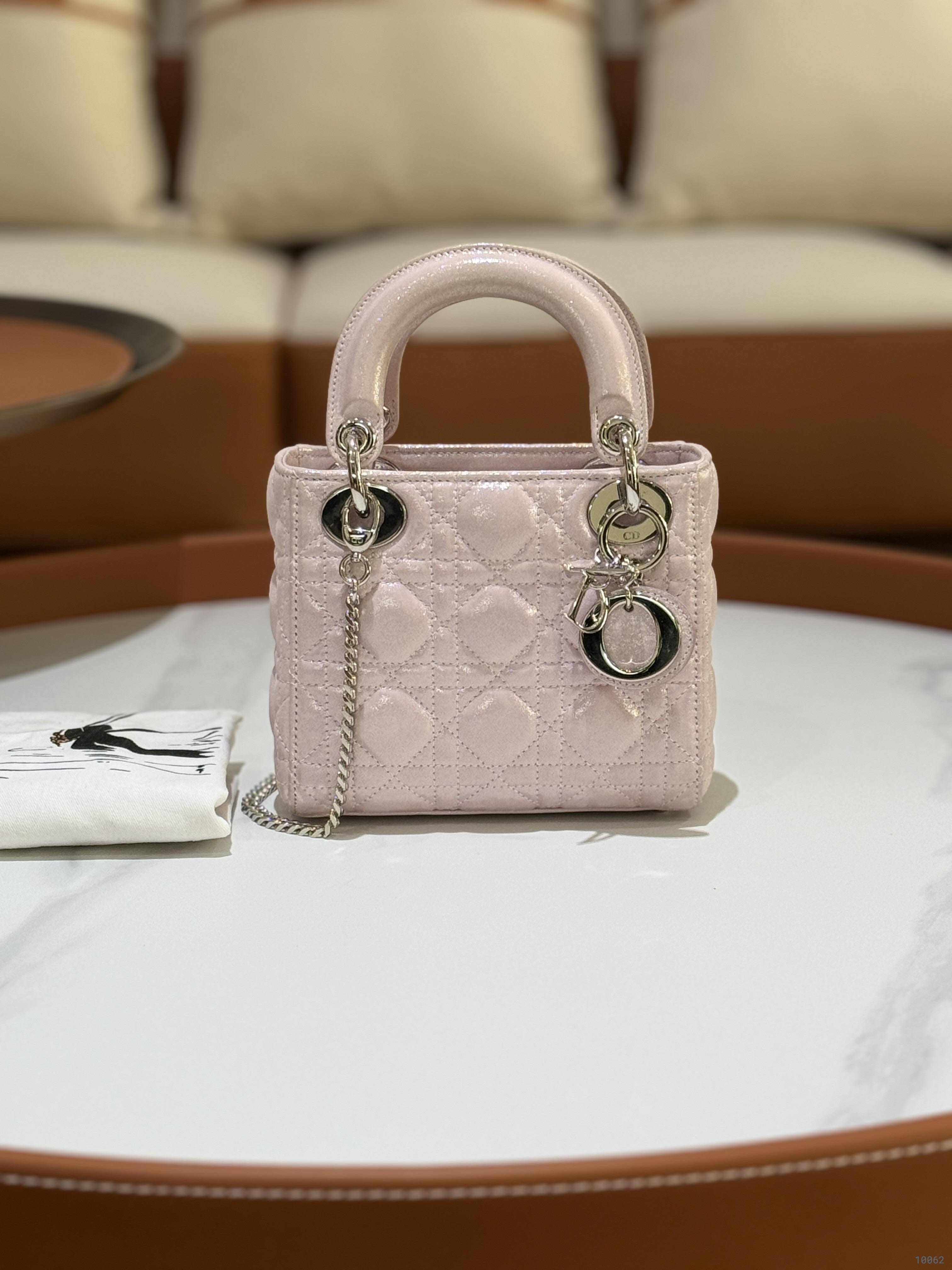 DIOR MINI LADY DIOR BAG PINK | COLLINS RAIN