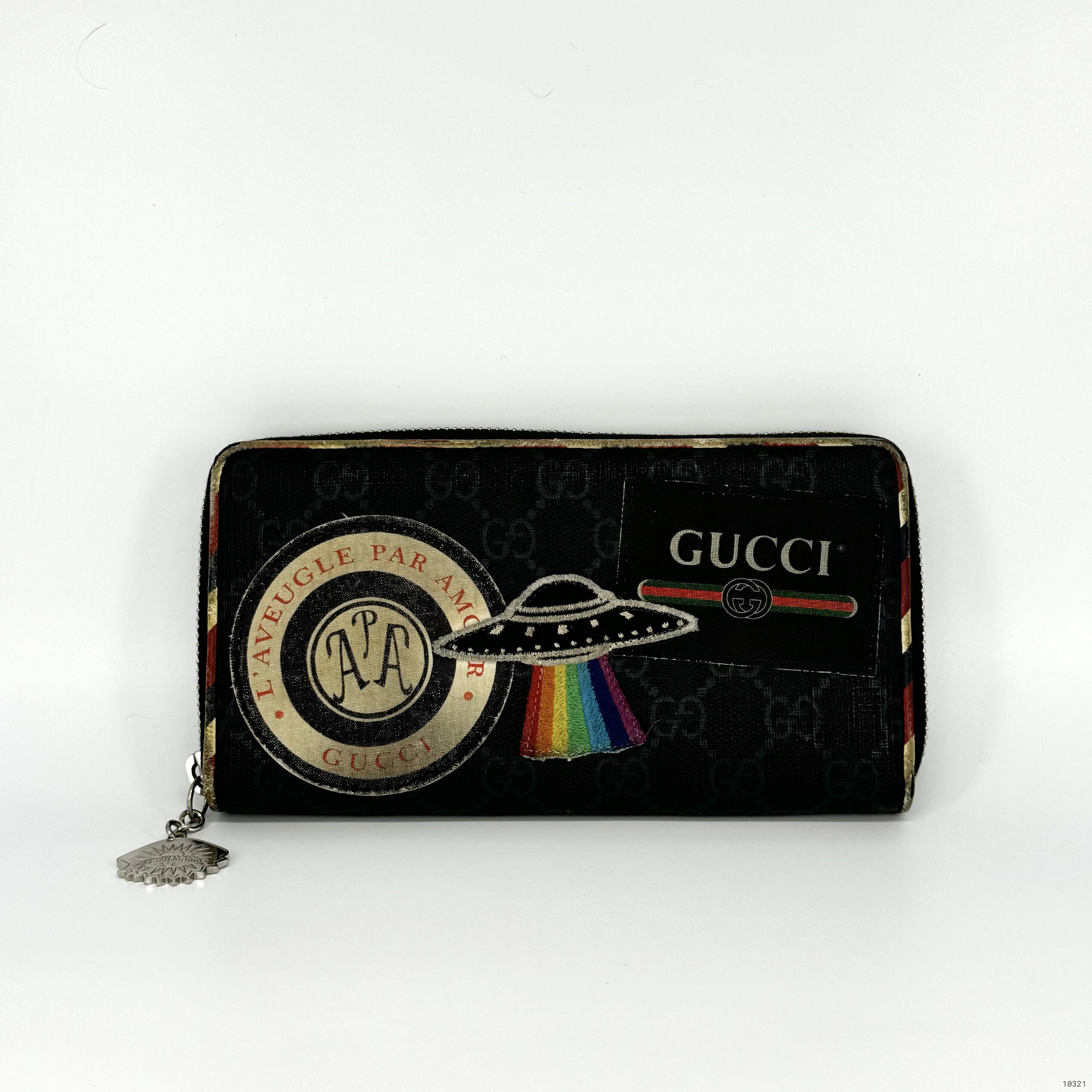 GUCCI EMBROIDERED WALLET