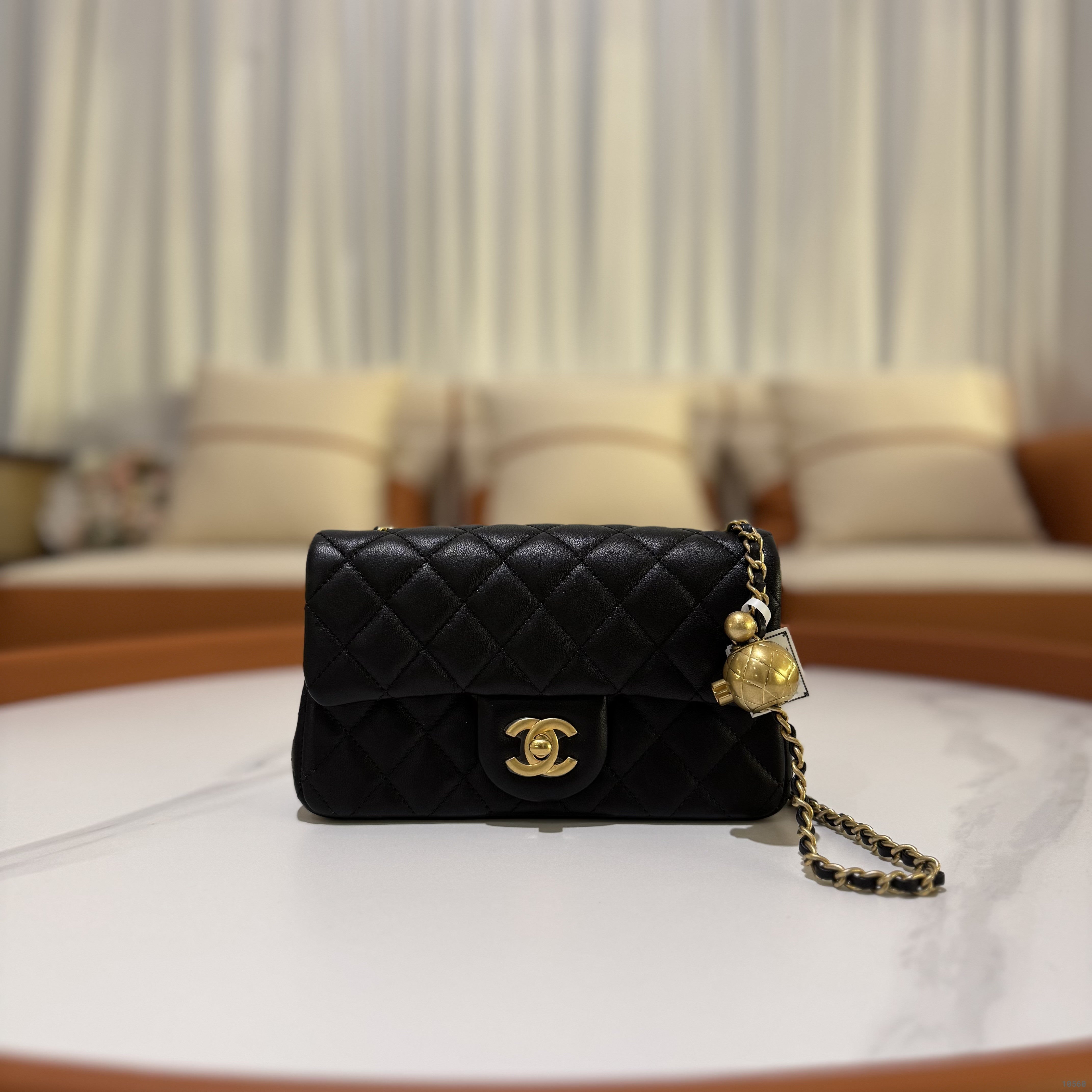 CHANEL MINI CF GOLD BALL BIG MINI CHIP VERSION FULL MEMBRANE