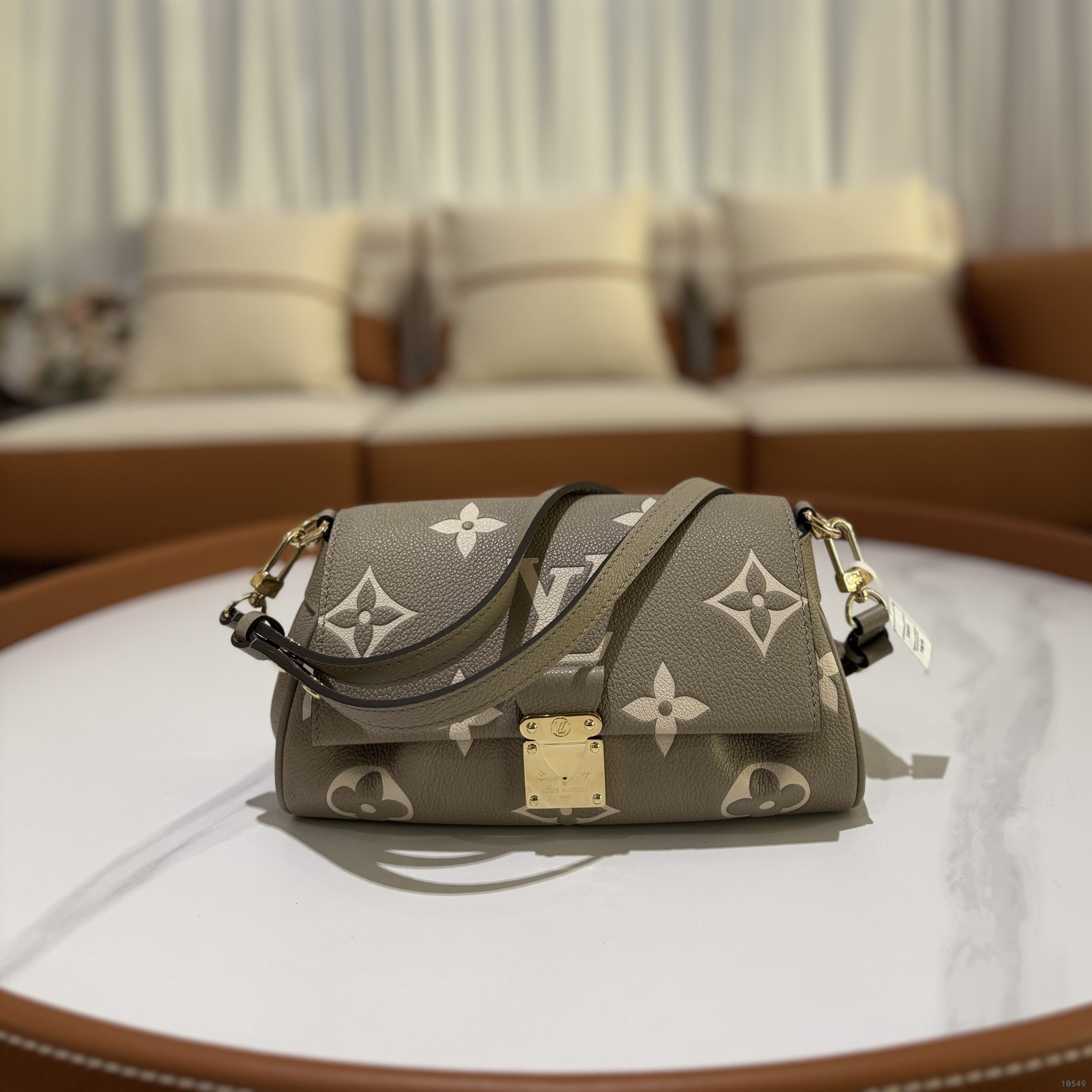 LOUIS VUITTON CIRCLE LEATHER CLOUD BAG ELEPHANT GREY (MICROCHIP VERSION)