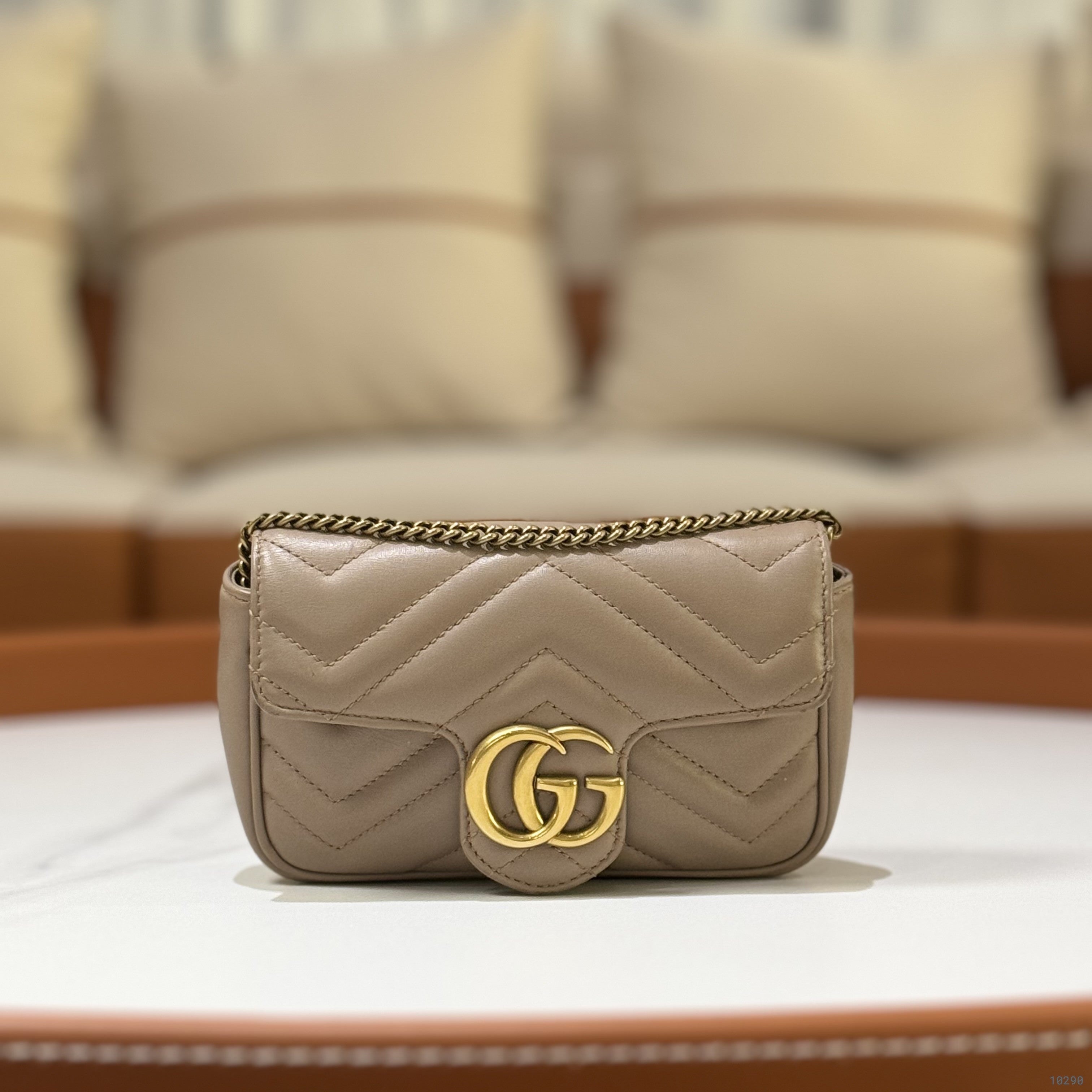 GUCCI SUPER MINI MARMONT CALFSKIN GHW