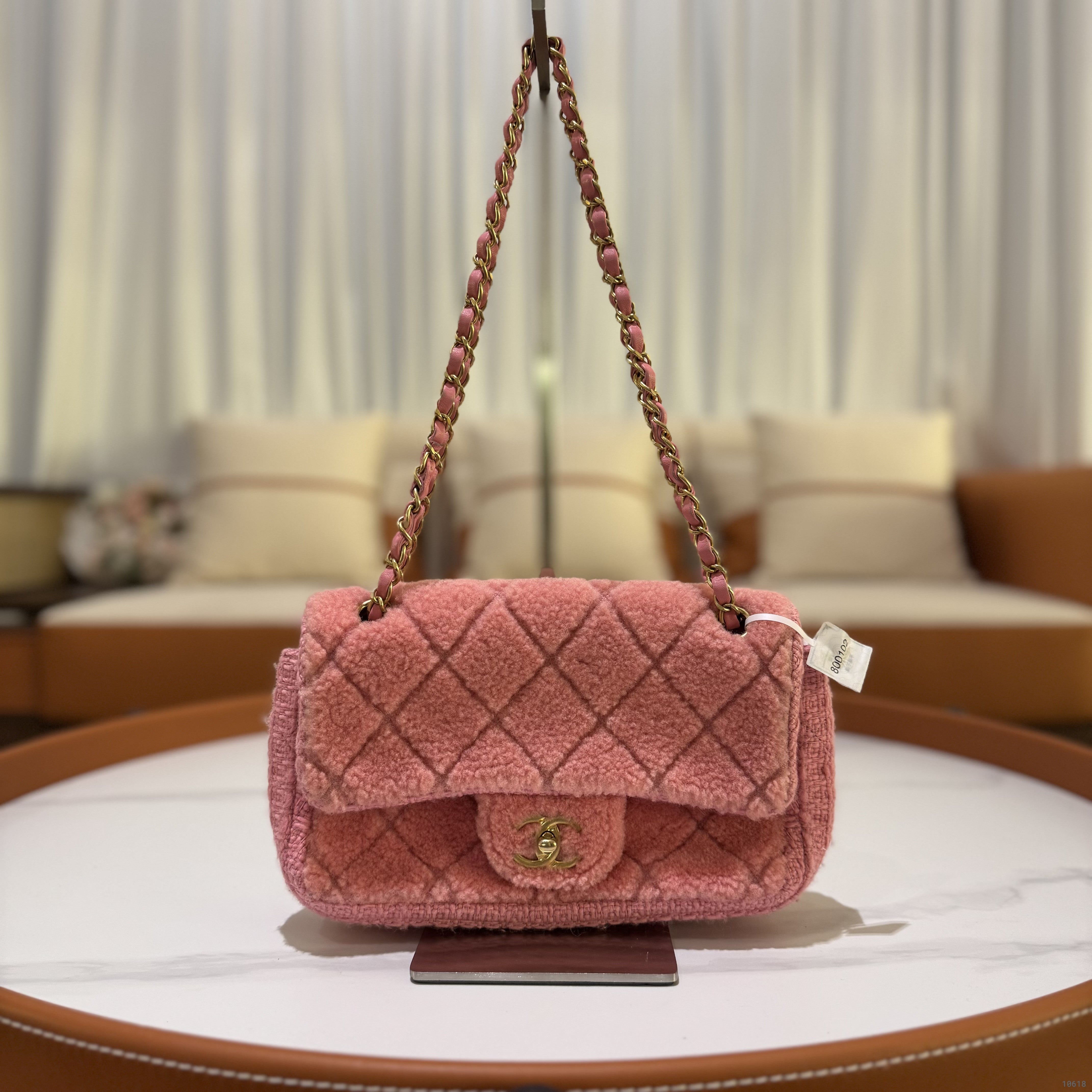 CHANEL CF TEDDY PINK