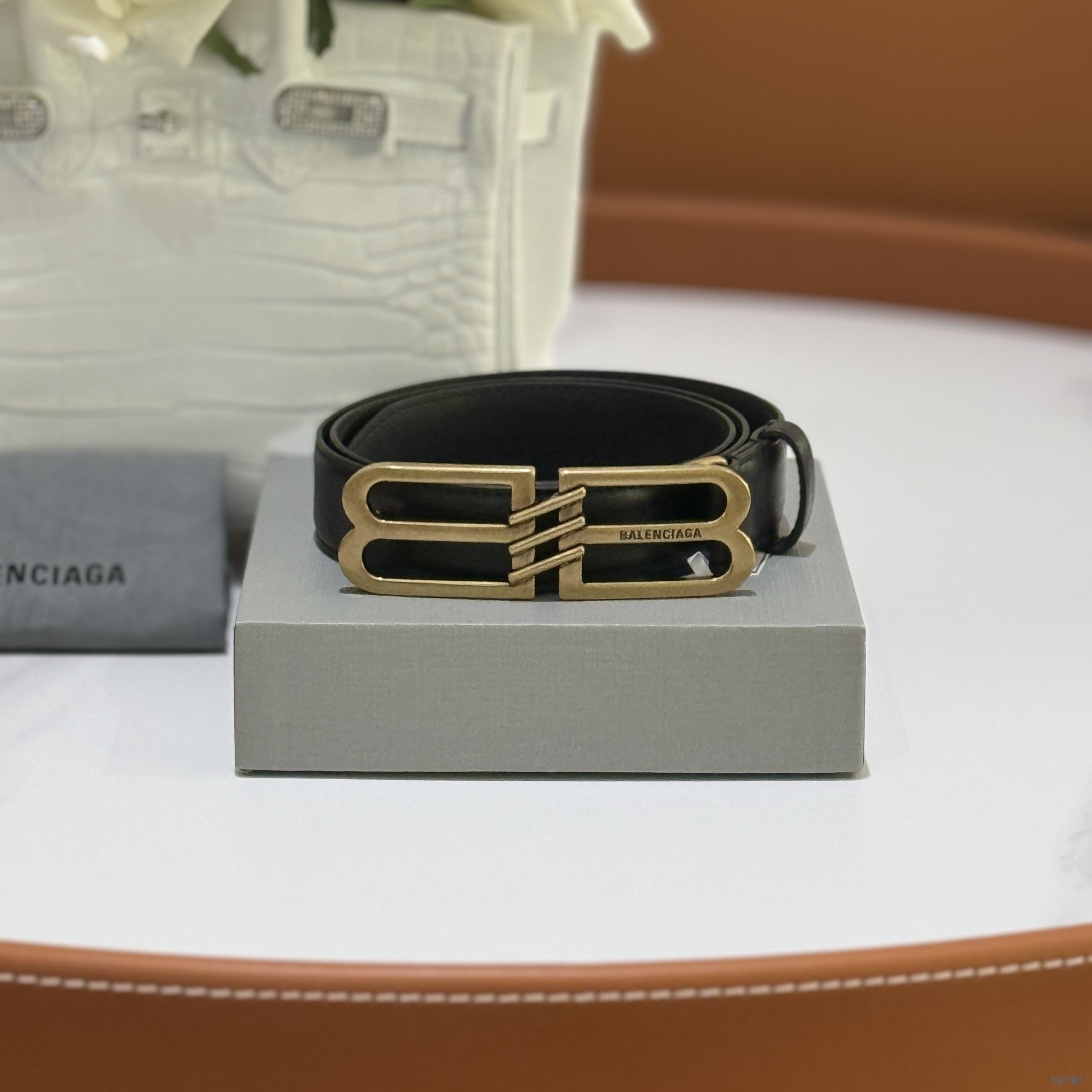 BALENCIAGA MEN'S BB SIGNATURE BELT | COLLINS RAIN