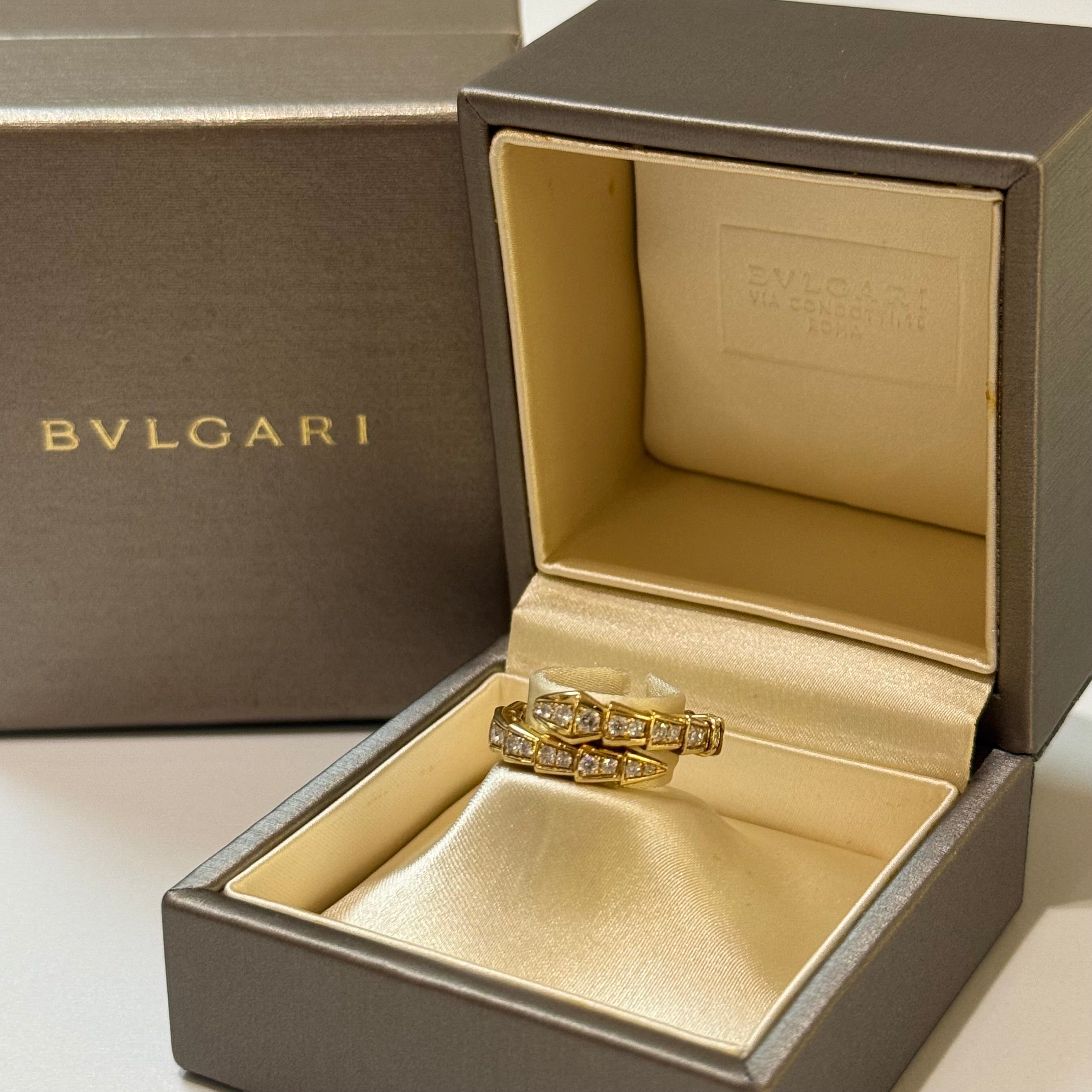 BVLGARI RING SERPENTI VIPER YELLOW GOLD