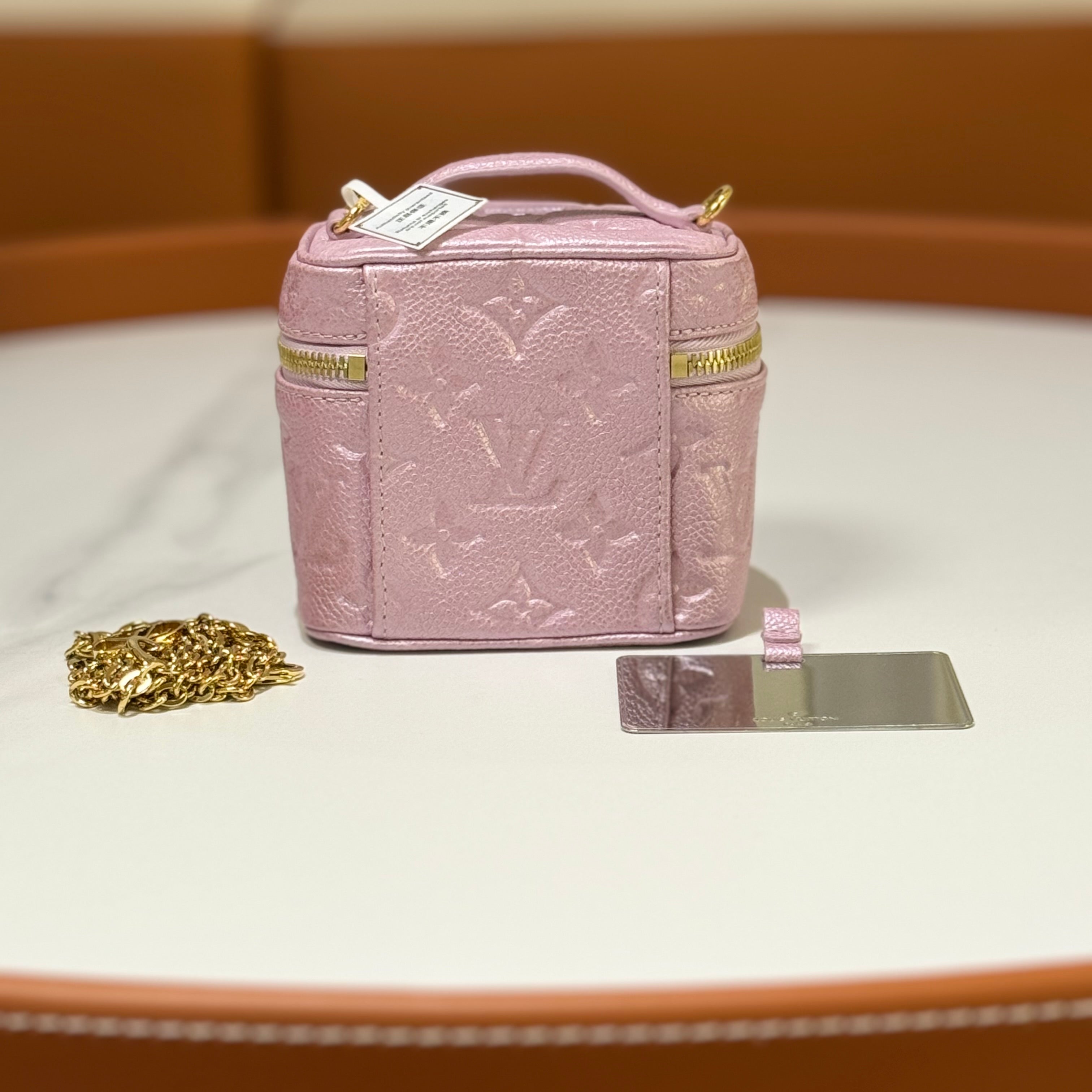 LOUIS VUITTON MICRO VANITY PINK | COLLINS RAIN