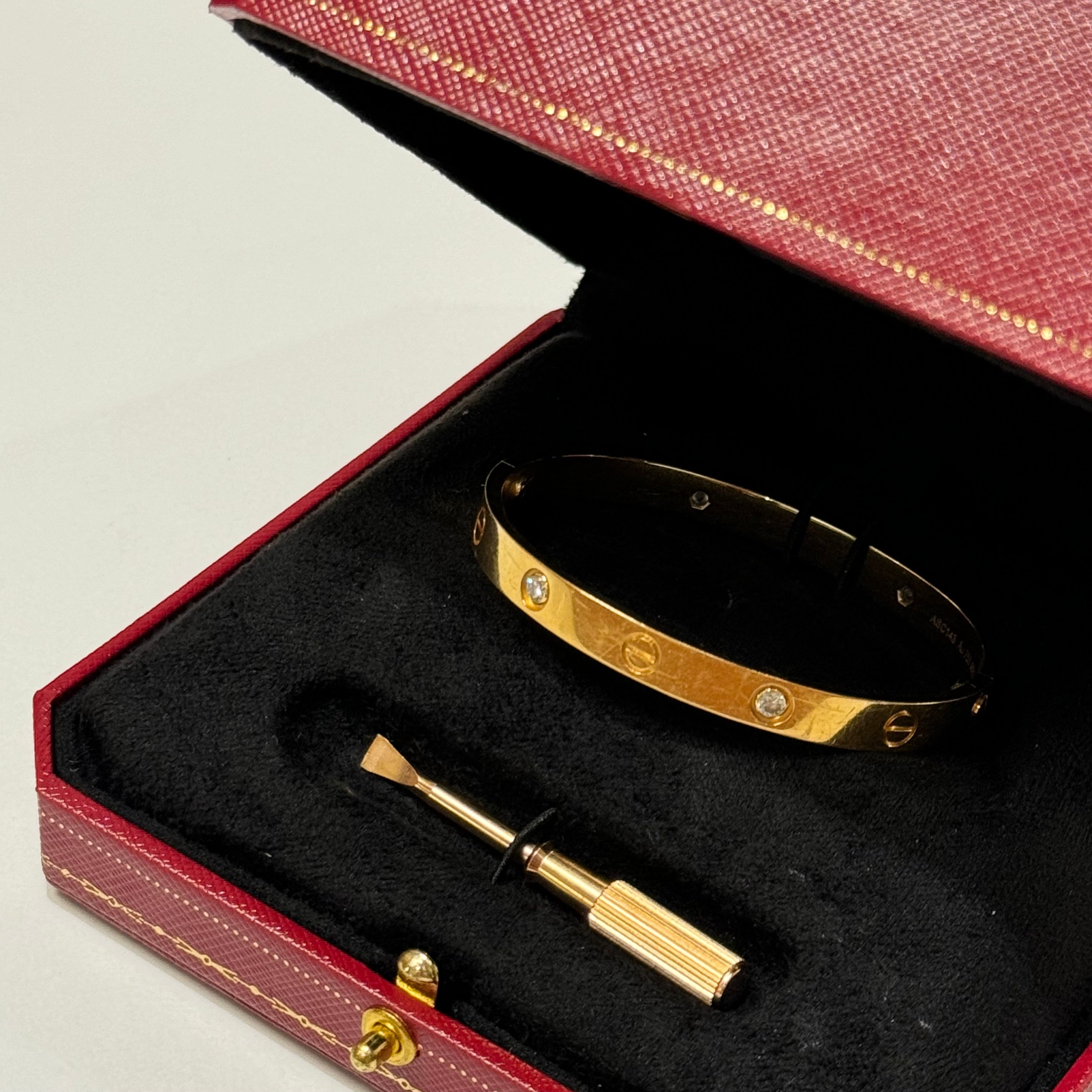 CARTIER LOVE BRACELET,ROSE GOLD,4 DIMONDS | COLLINS RAIN