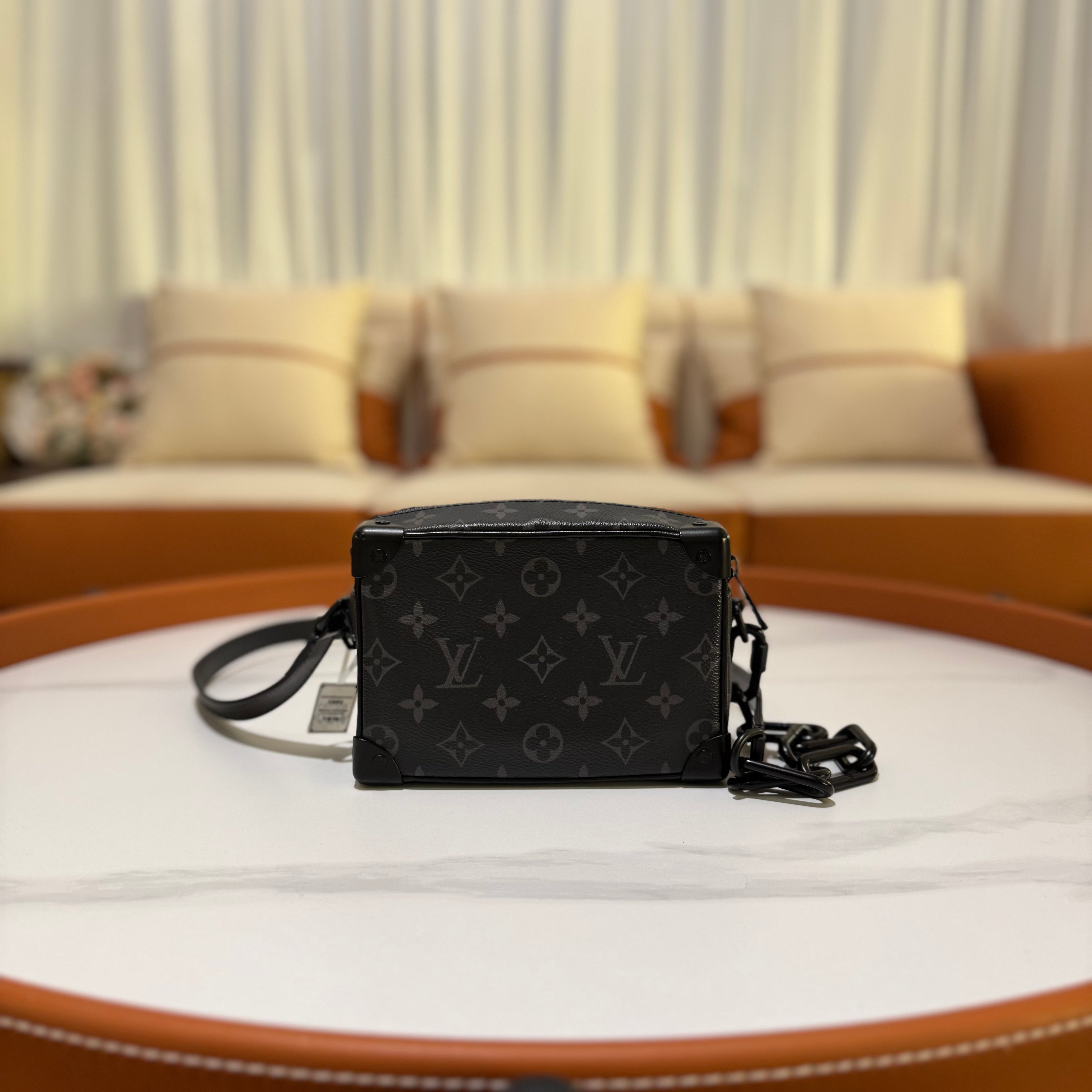 LOUIS VUITTON MINI SOFT TRUNK BLACK WARRIOR BOX BAG