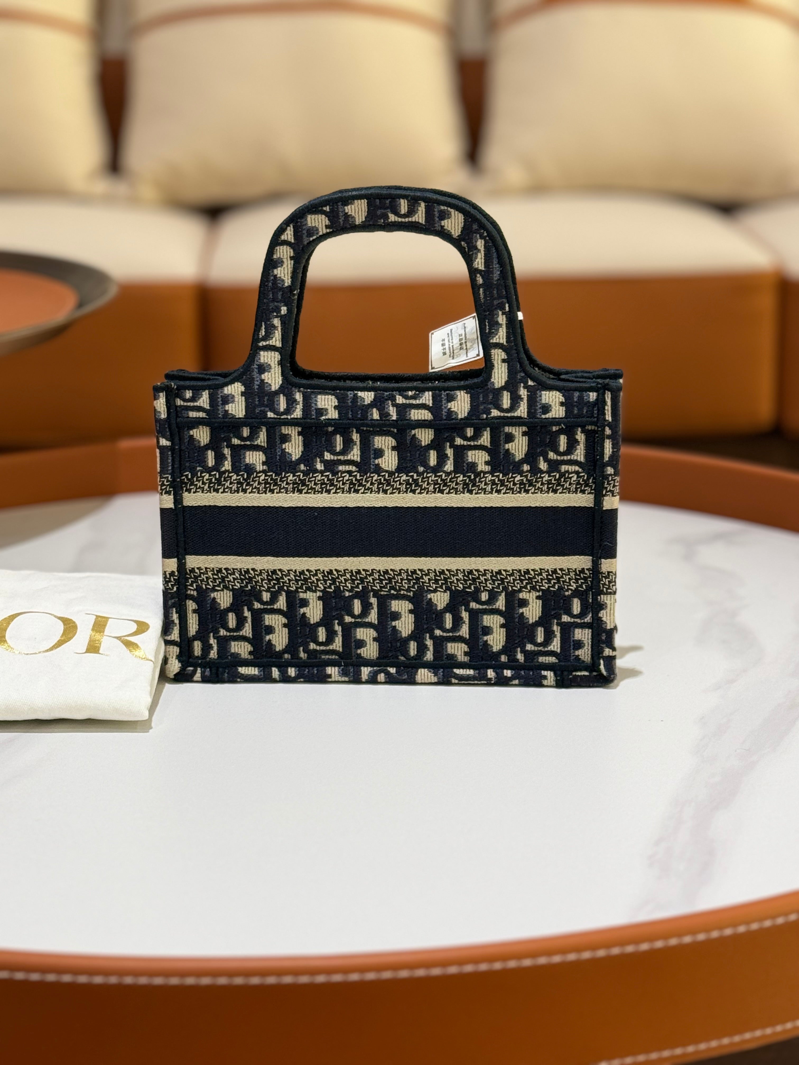 DIOR BOOK TOTE MINI SIZE | COLLINS RAIN