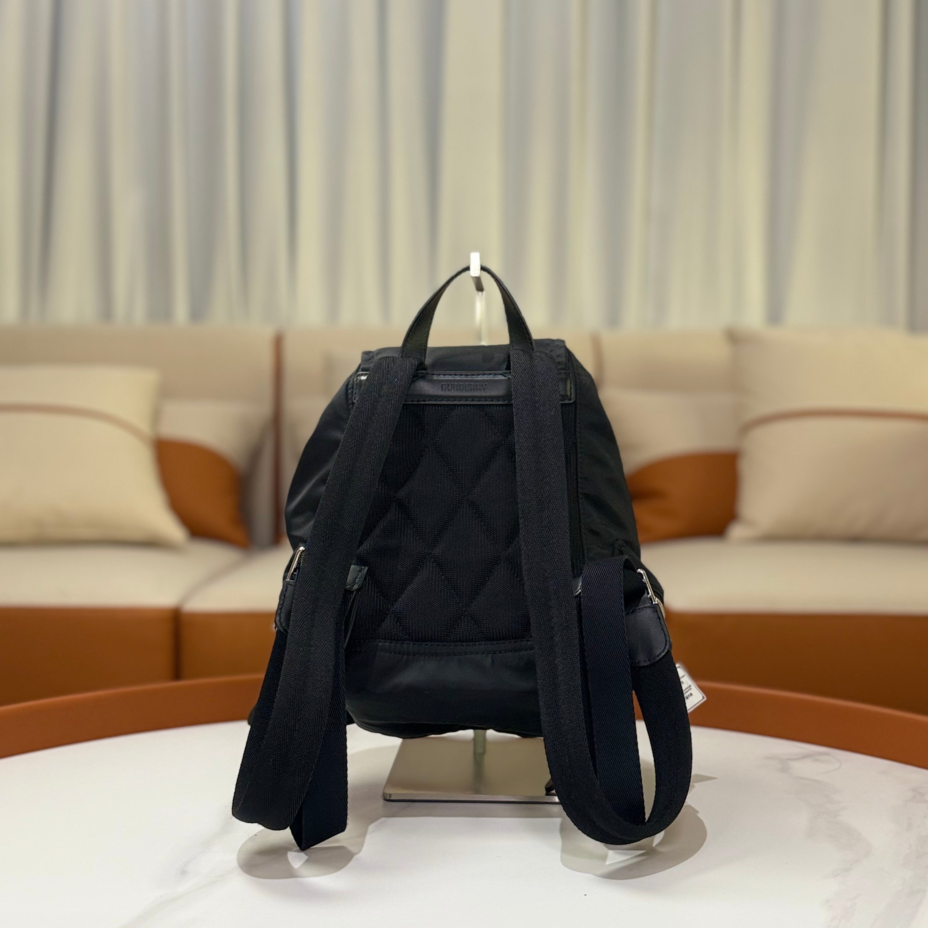 BURBERRY BLACK BACKPACK & HANDBAG