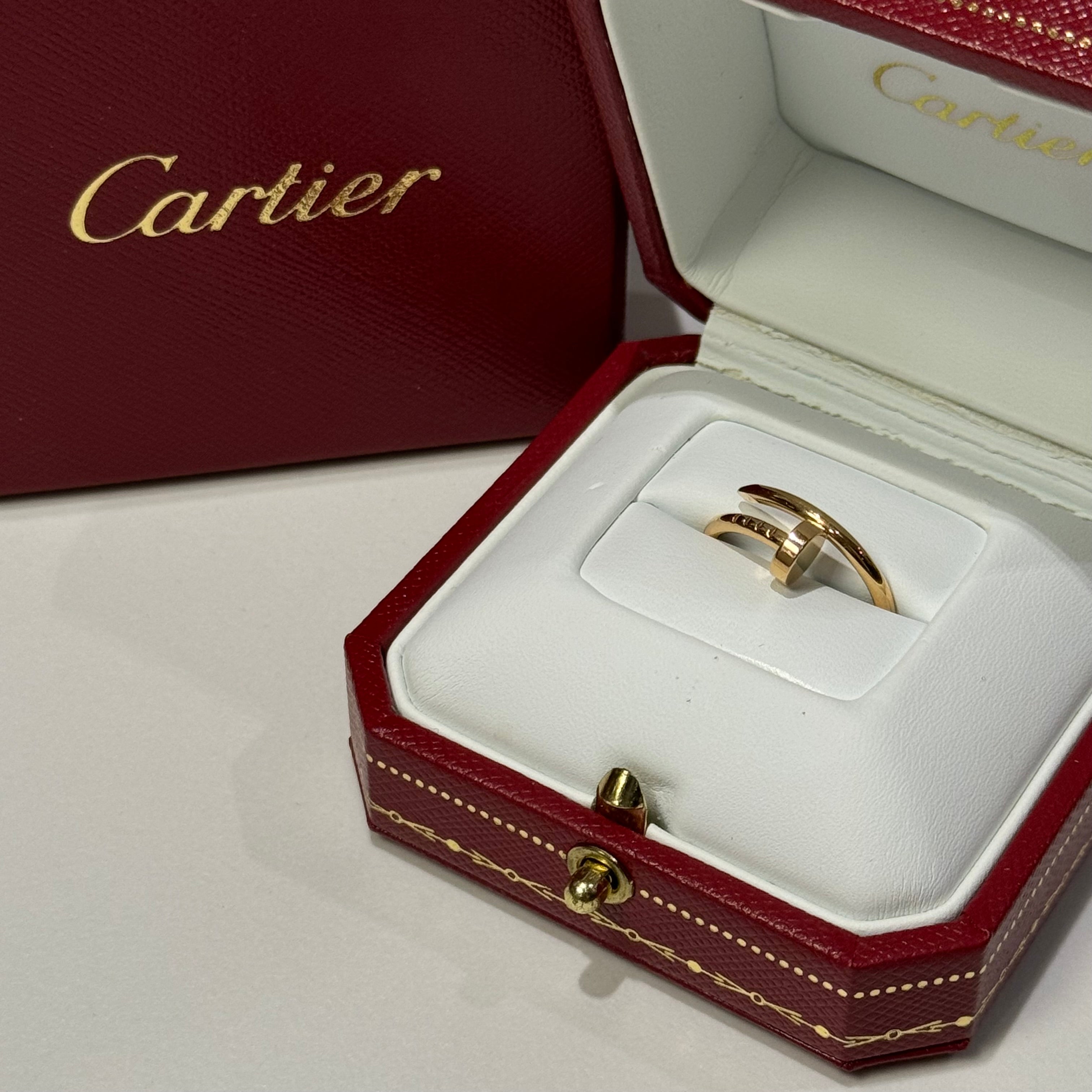 CARTIER SIZE 48 JUSTE UN CLOU RING SMALL MODEL ROSE GOLD