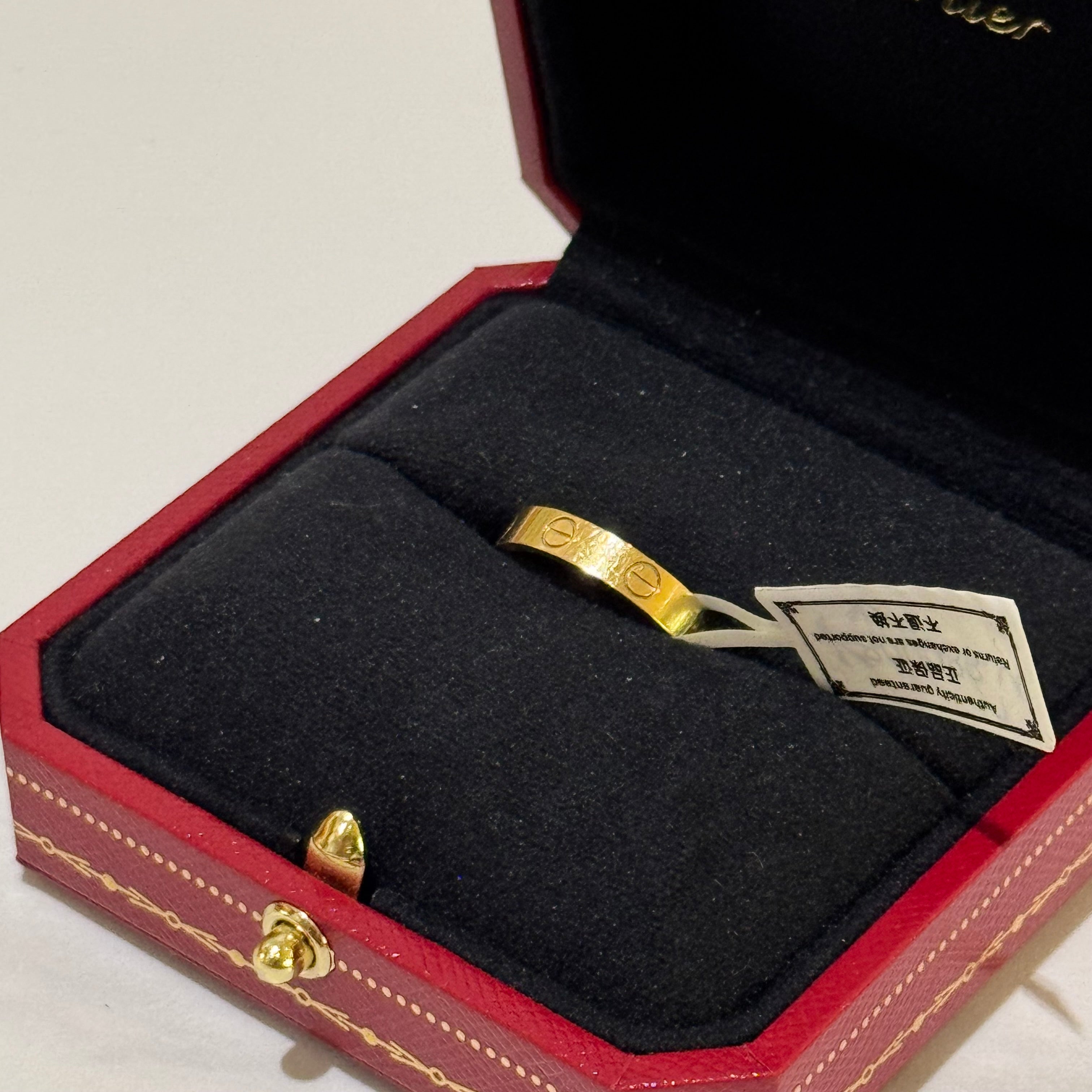 CARTIER LOVE RING NARROW 18K GOLD