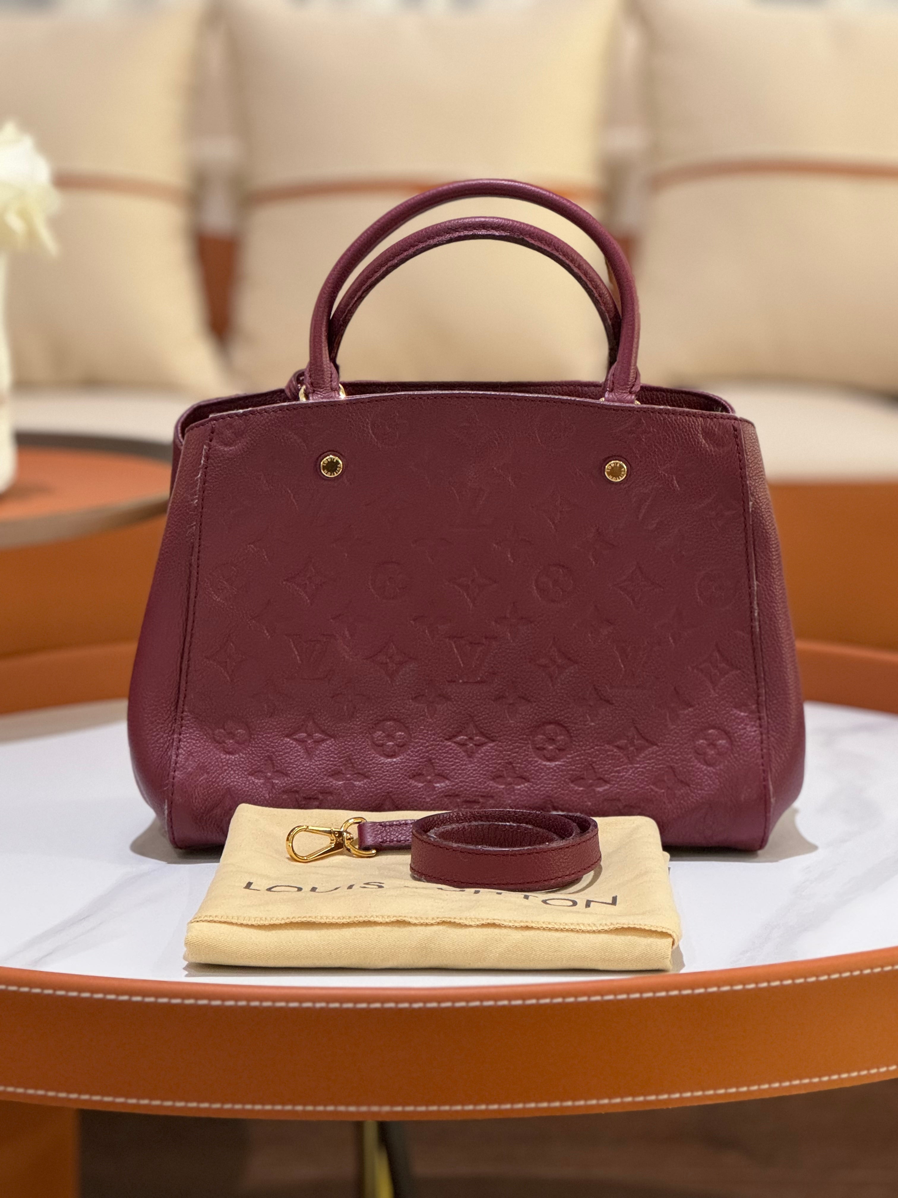 LOUIS VUITTON RED HANDBAG | COLLINS RAIN