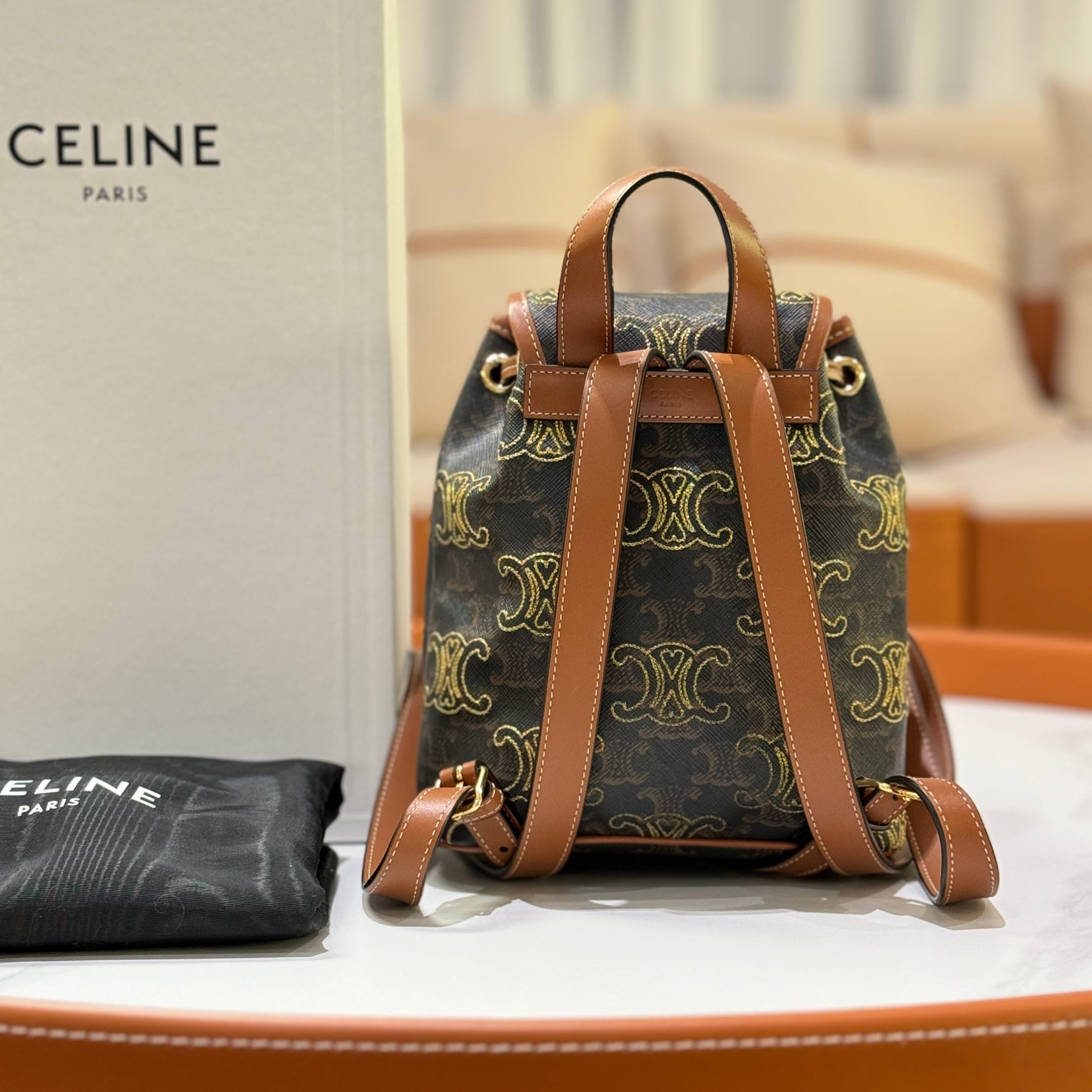 CELINE TRIOMPHE FULL SET BACKPACK | COLLINS RAIN