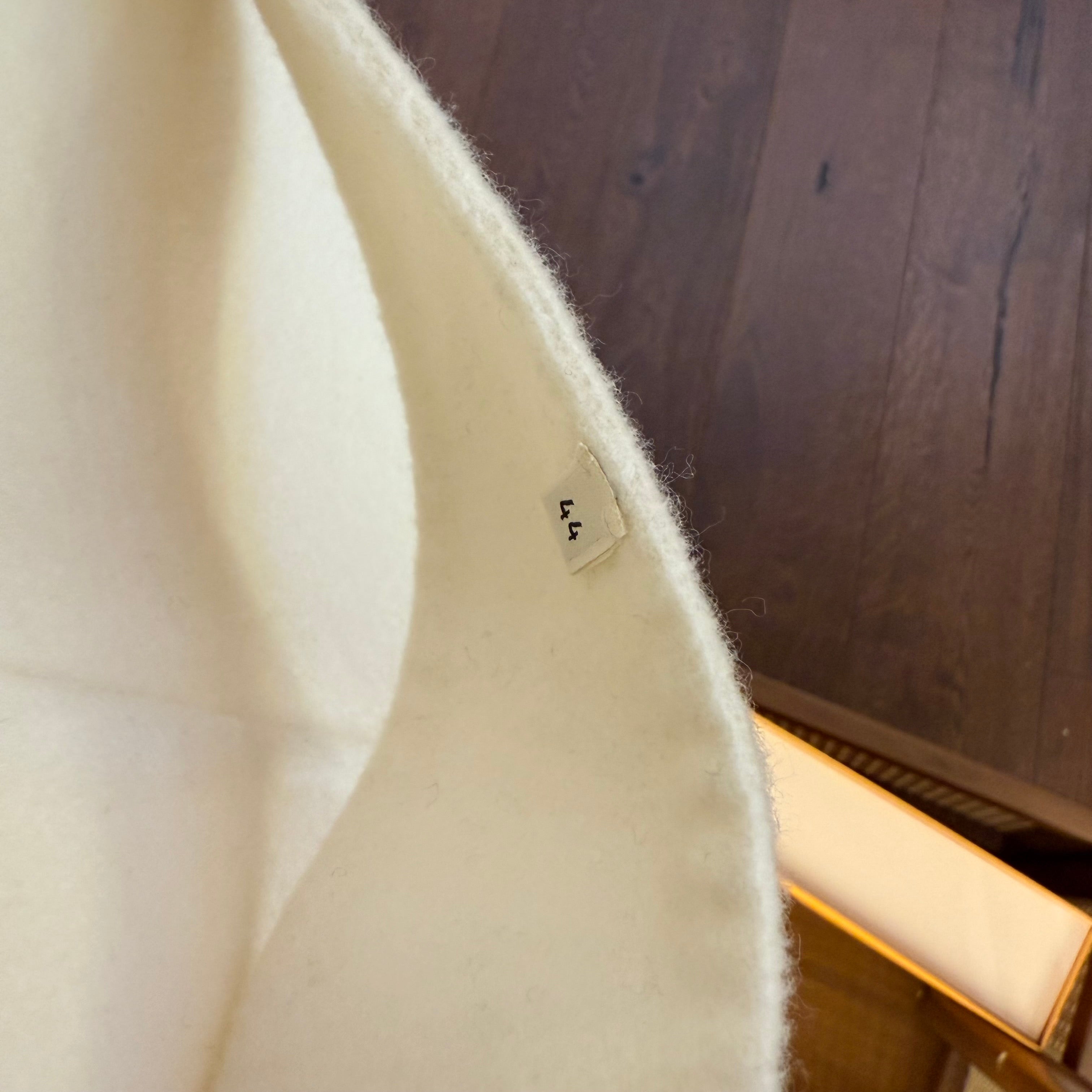 HERMES 2022 AUTUMN/WINTER NEW IVORY CASHMERE COAT