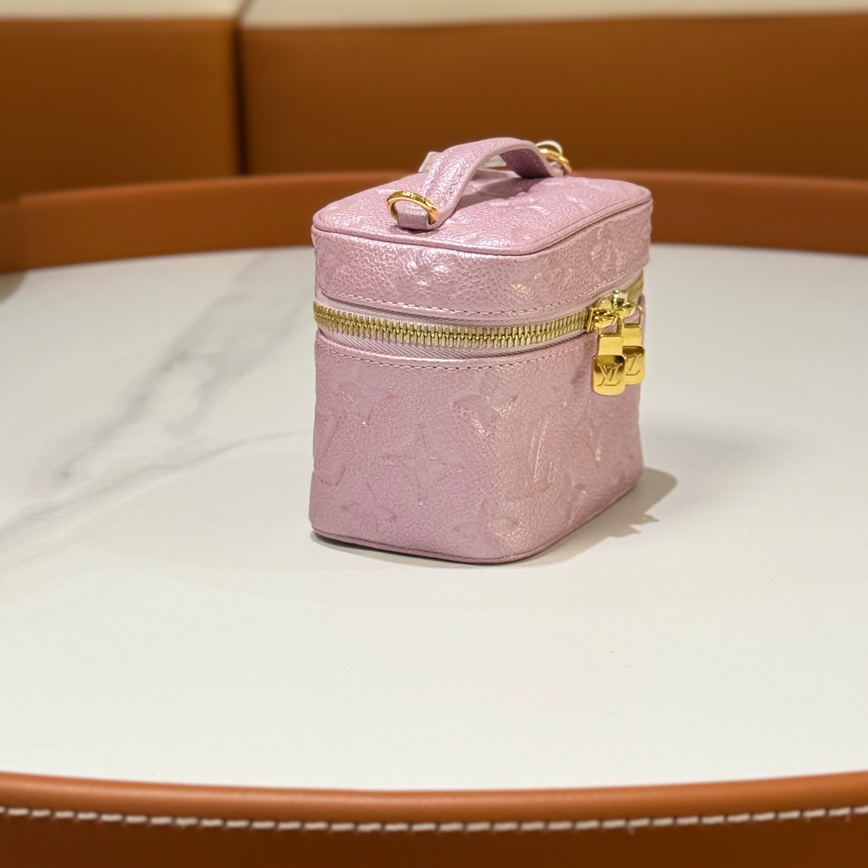 LOUIS VUITTON MICRO VANITY PINK | COLLINS RAIN