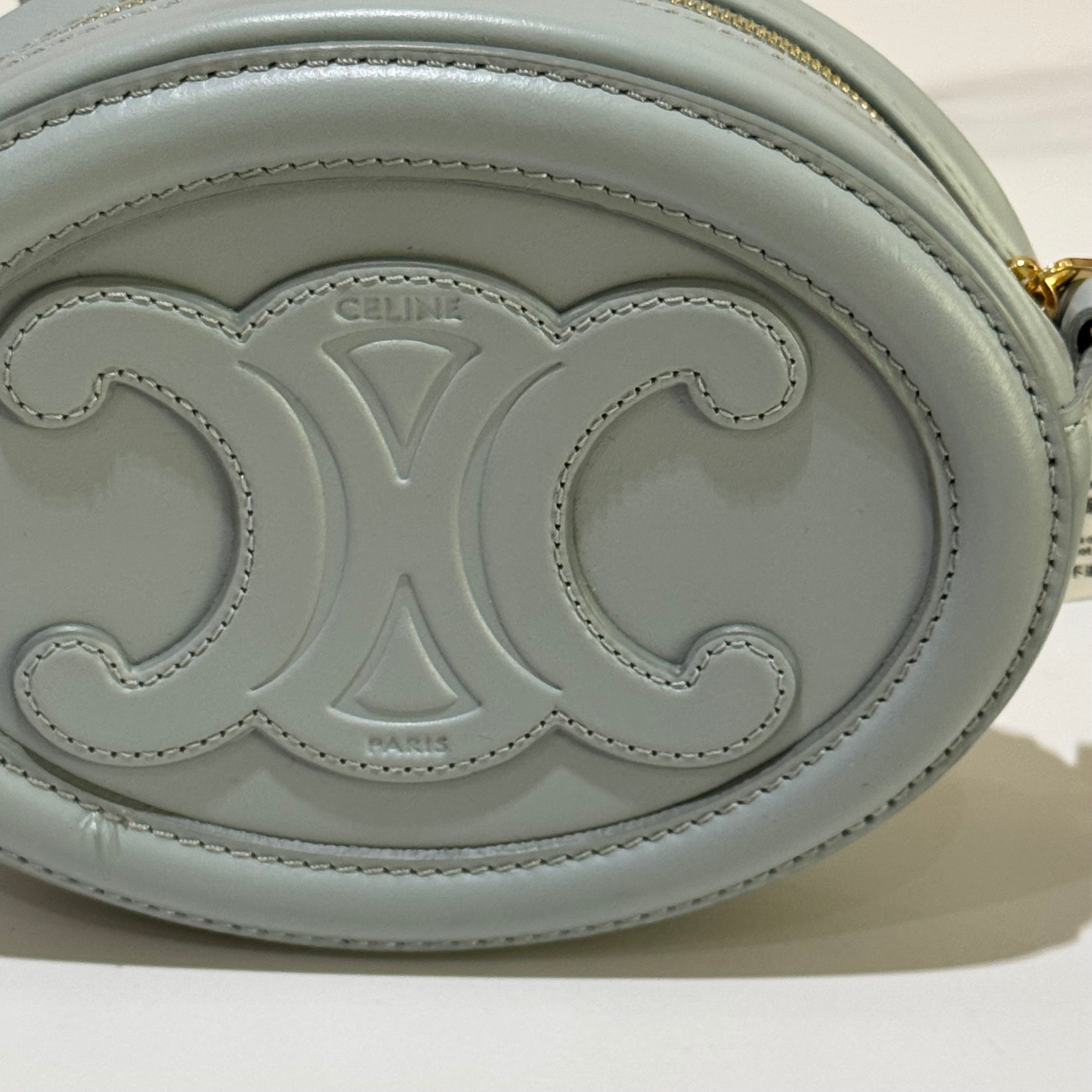 CELINE MINI BAG MOONCAKE BAG LIGHT BLUE