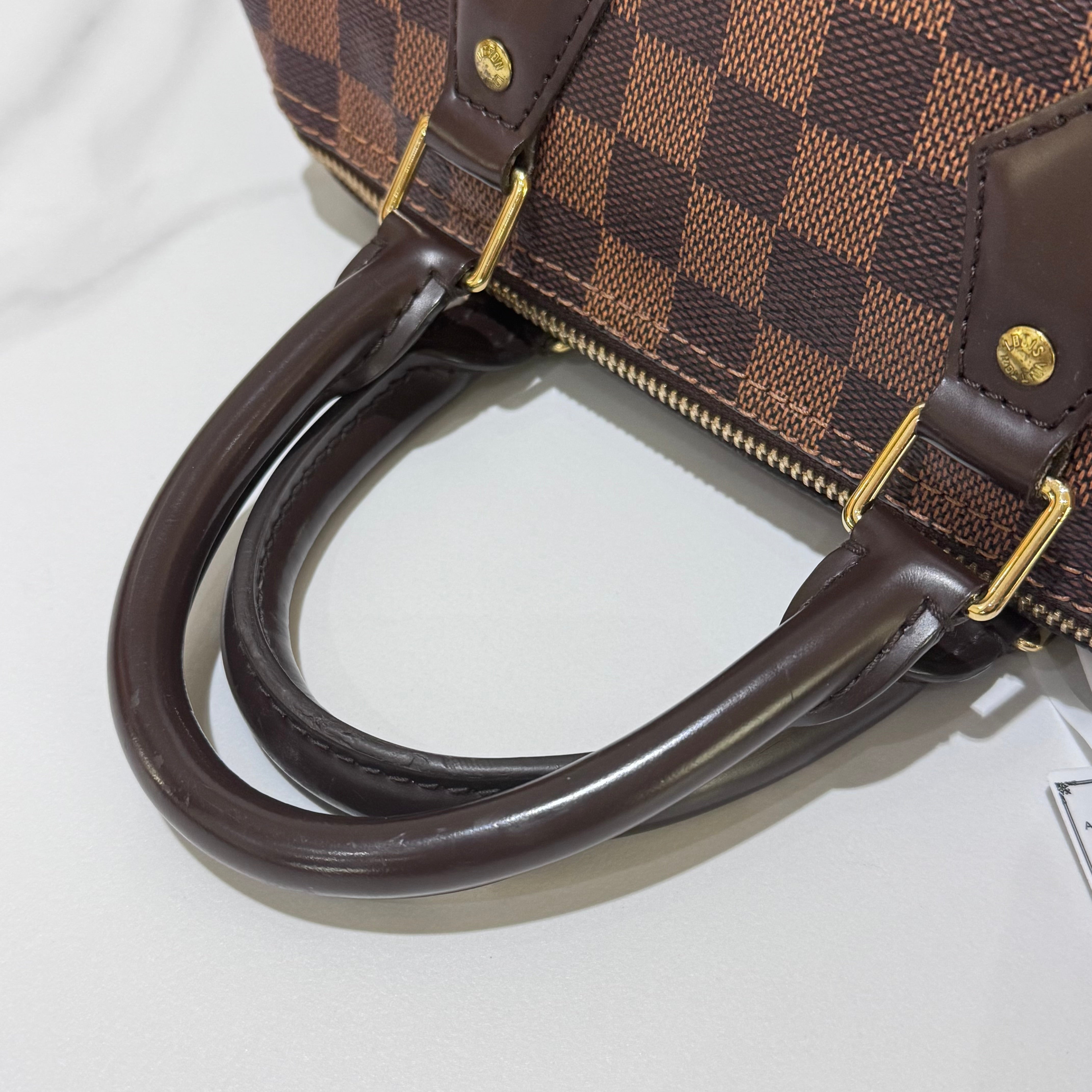 LOUIS VUITTON SPEEDY BANDOULIÈRE 25 DAMIER EBENE CANVAS