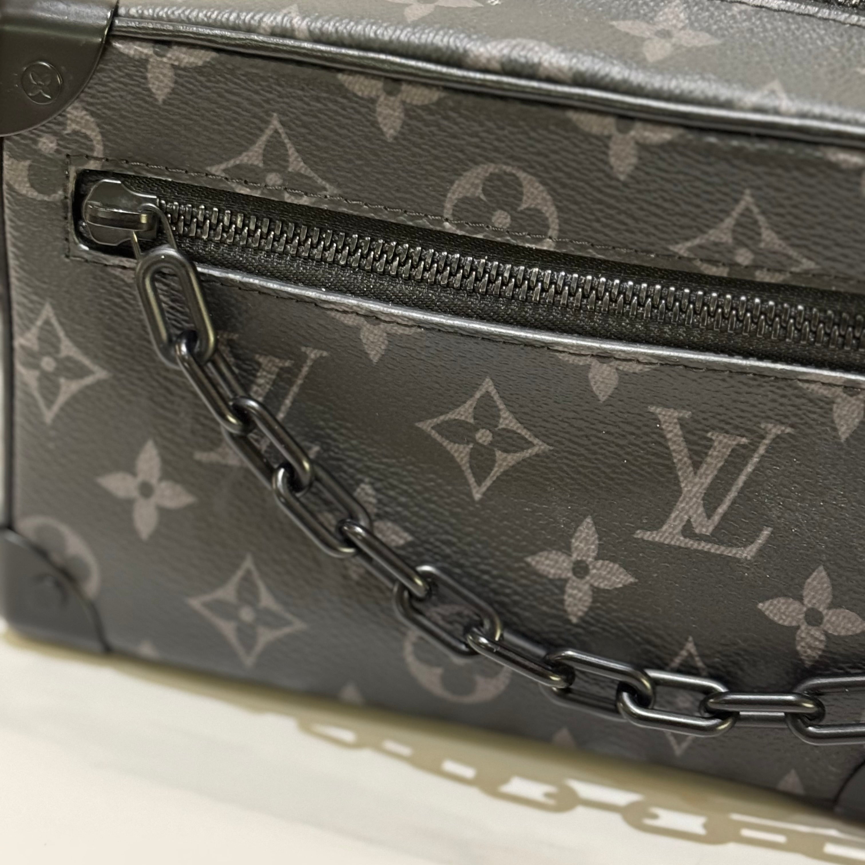 LOUIS VUITTON MINI SOFT TRUNK BLACK WARRIOR BOX BAG