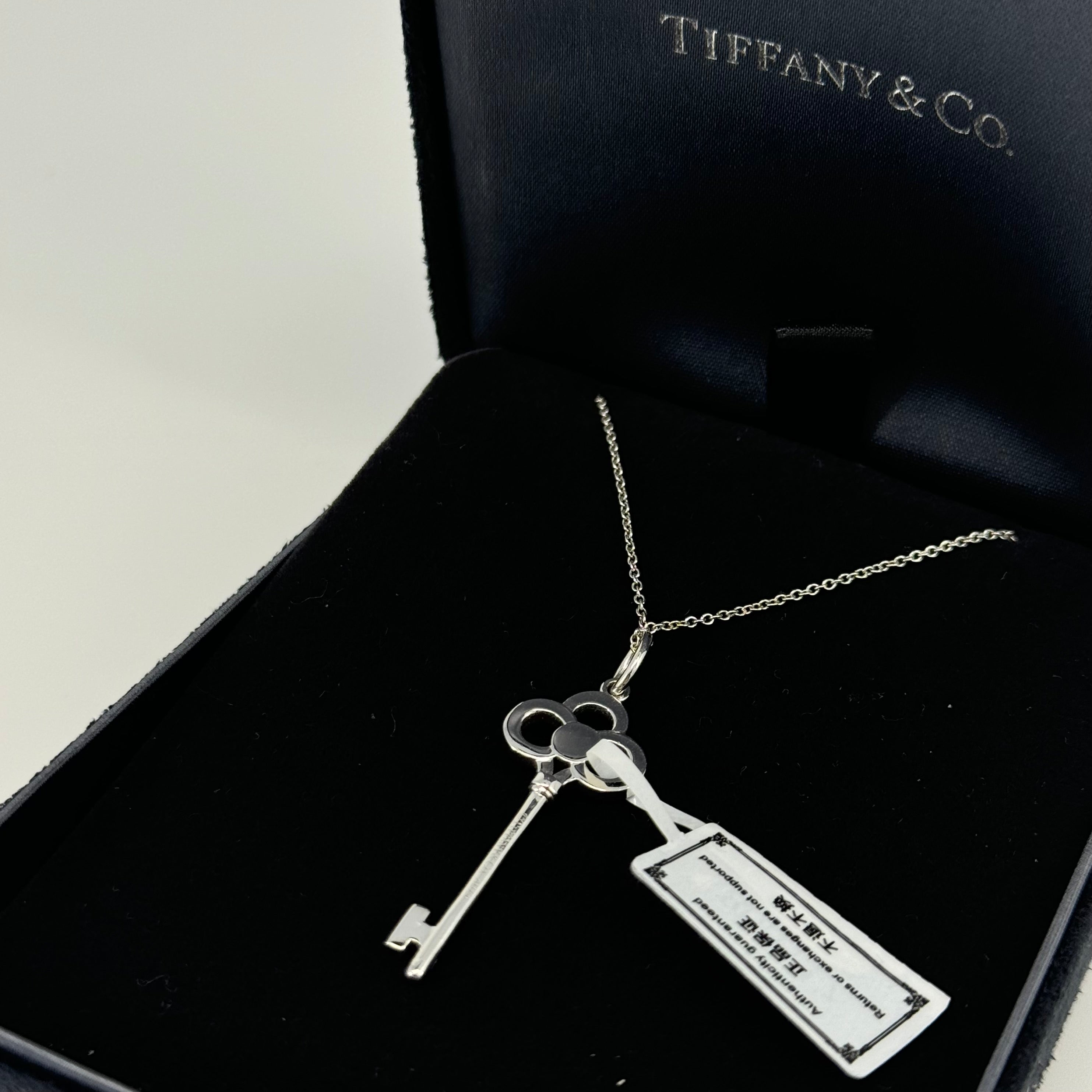 TIFFANY KEYS SERIES WHITE GOLD NECKLACE - SMALL