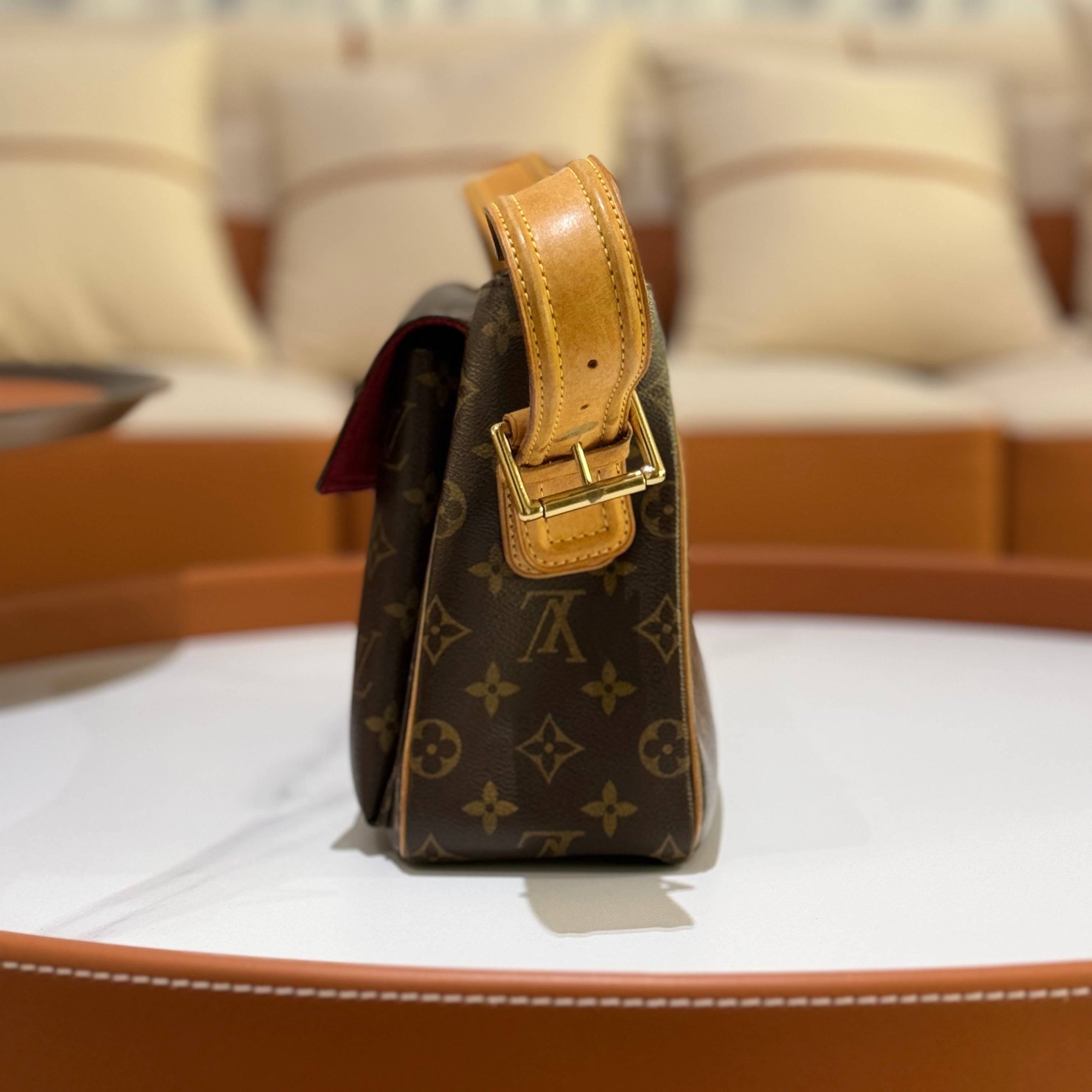 LOUIS VUITTON MEDIUM CAMEL BAG | COLLINS RAIN