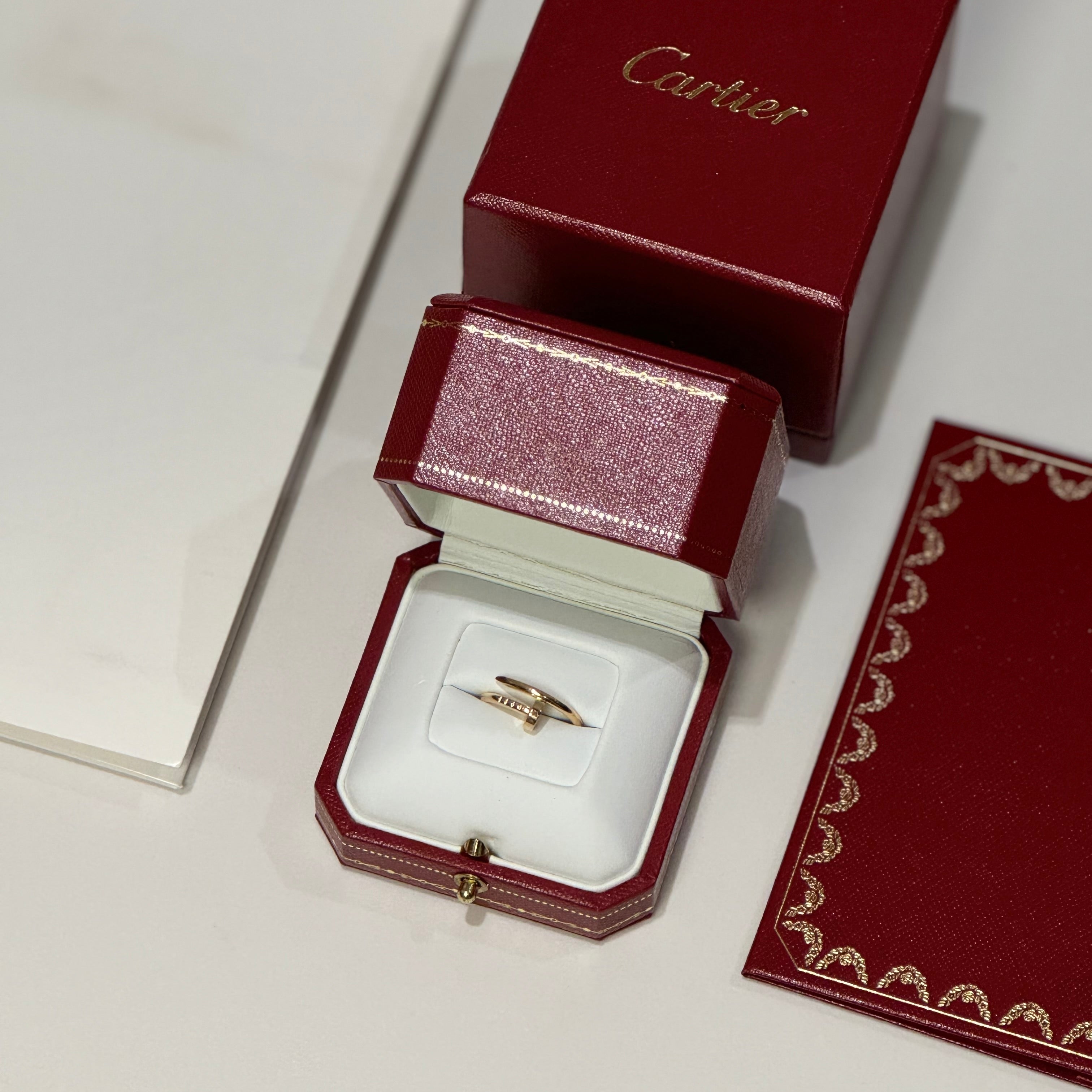 CARTIER SIZE 48 JUSTE UN CLOU RING SMALL MODEL ROSE GOLD