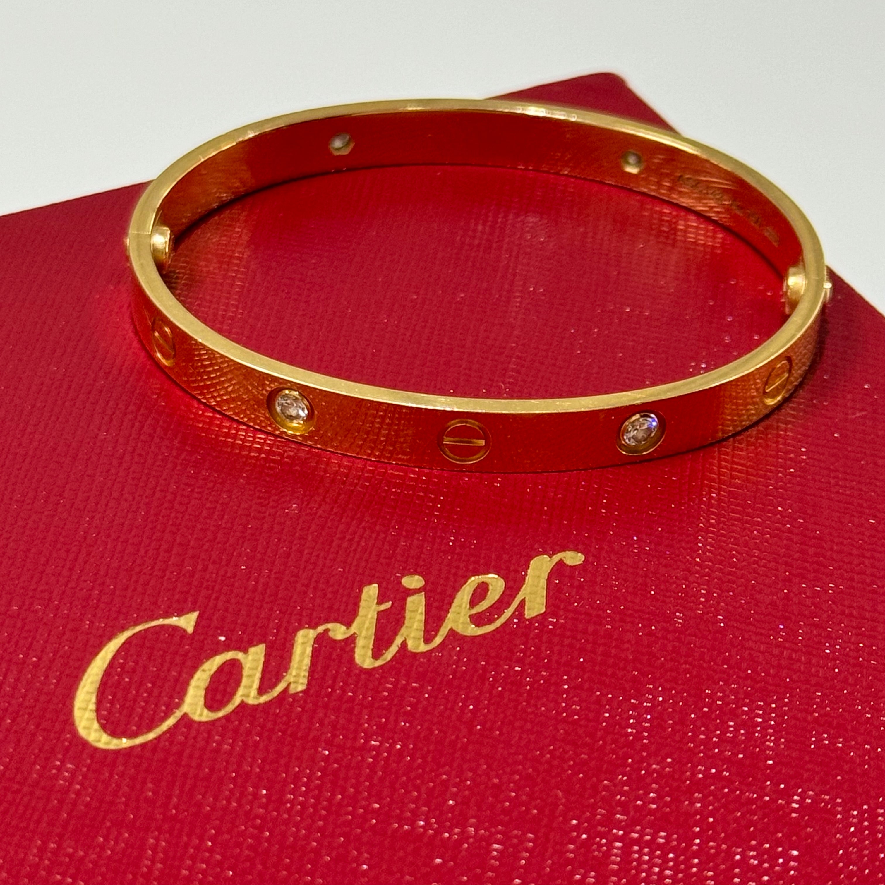 CARTIER LOVE BRACELET,ROSE GOLD,4 DIMONDS | COLLINS RAIN