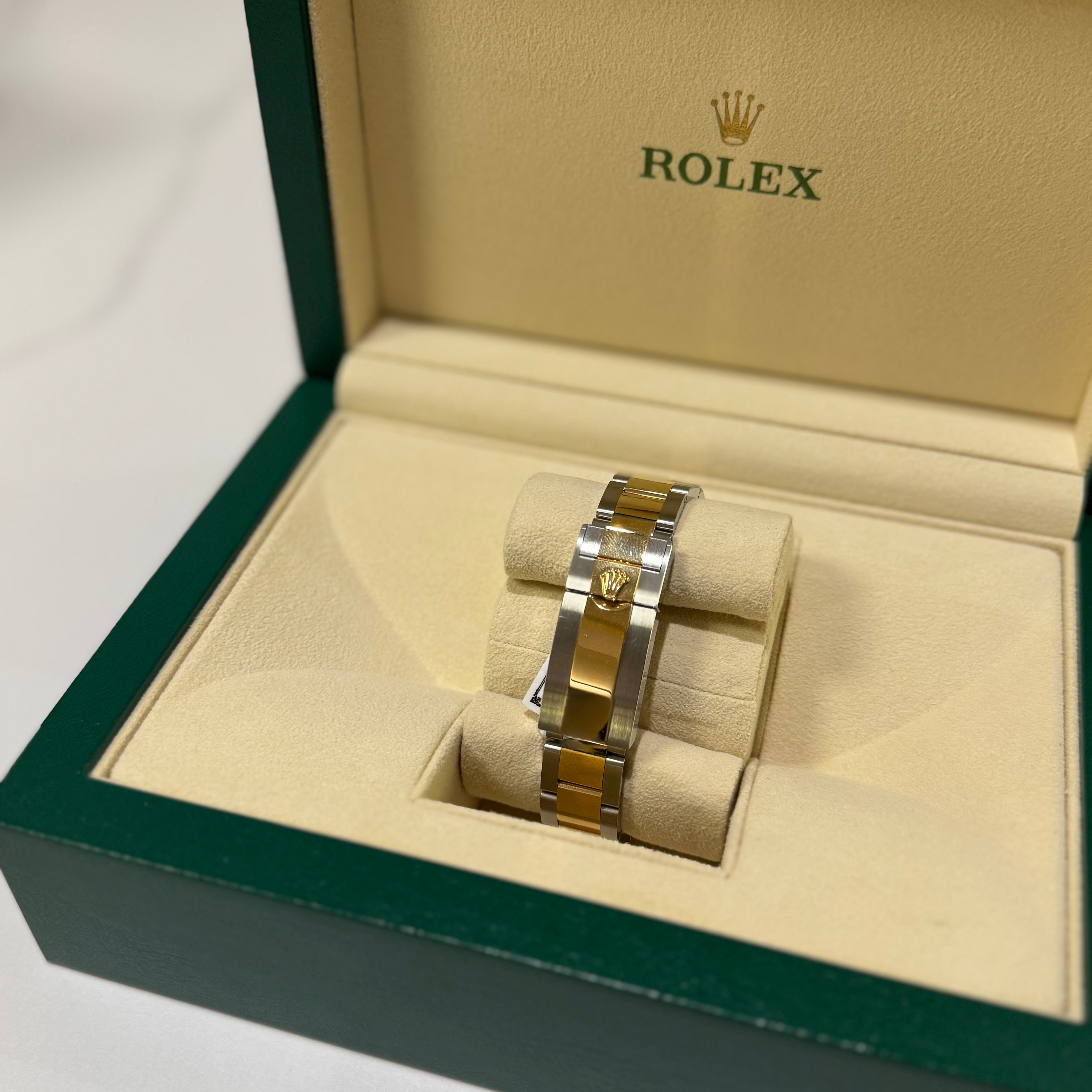 ROLEX EXPLORER 36MM OYSTERSTEEL, YELLOW GOLD REF 124273