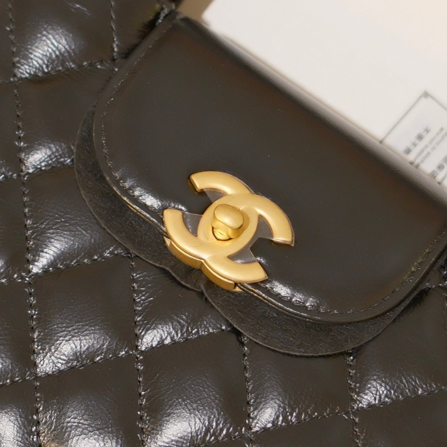 CHANEL MINI KELLY CALFSKIN BLACK (MICROCHIP)