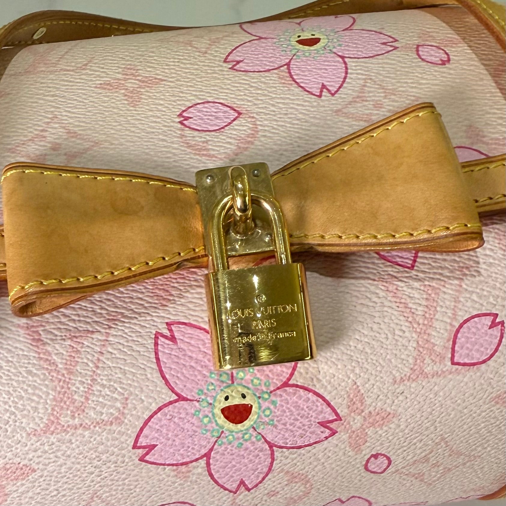 LOUIS VUITTON CHERRY BLOSSOM BAG BY TAKASHI MURAKAMI