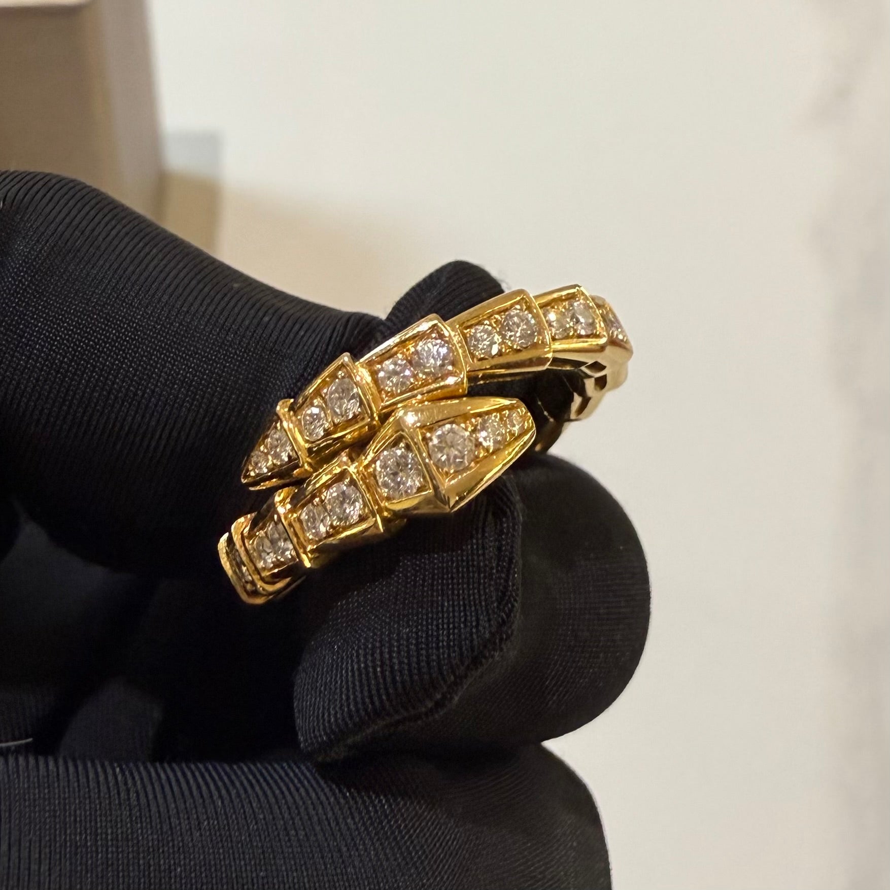 BVLGARI RING SERPENTI VIPER YELLOW GOLD