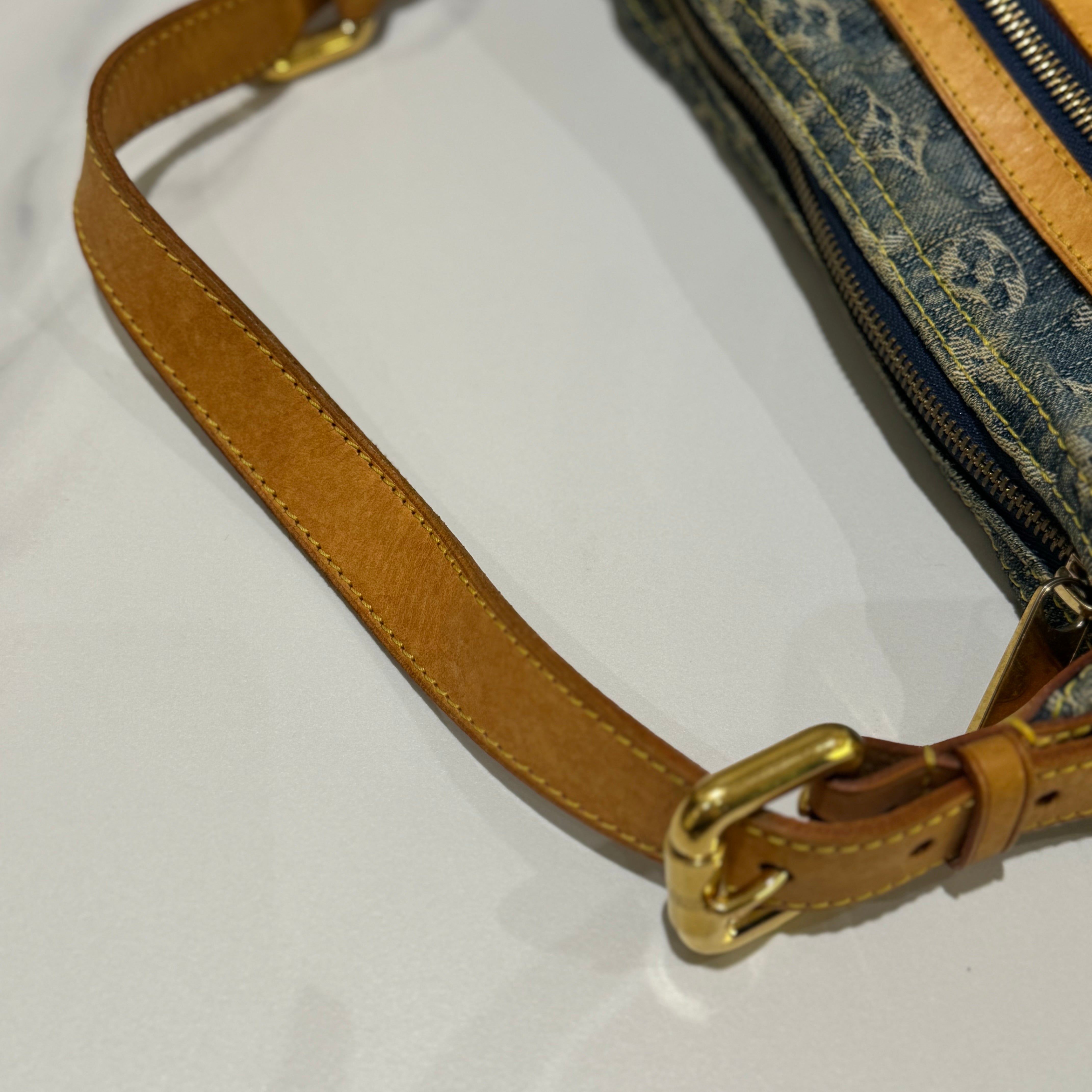 LOUIS VUITTON BAGGY PM BLUE MONOGRAM DENIM UNDERARM BAG | COLLINS RAIN