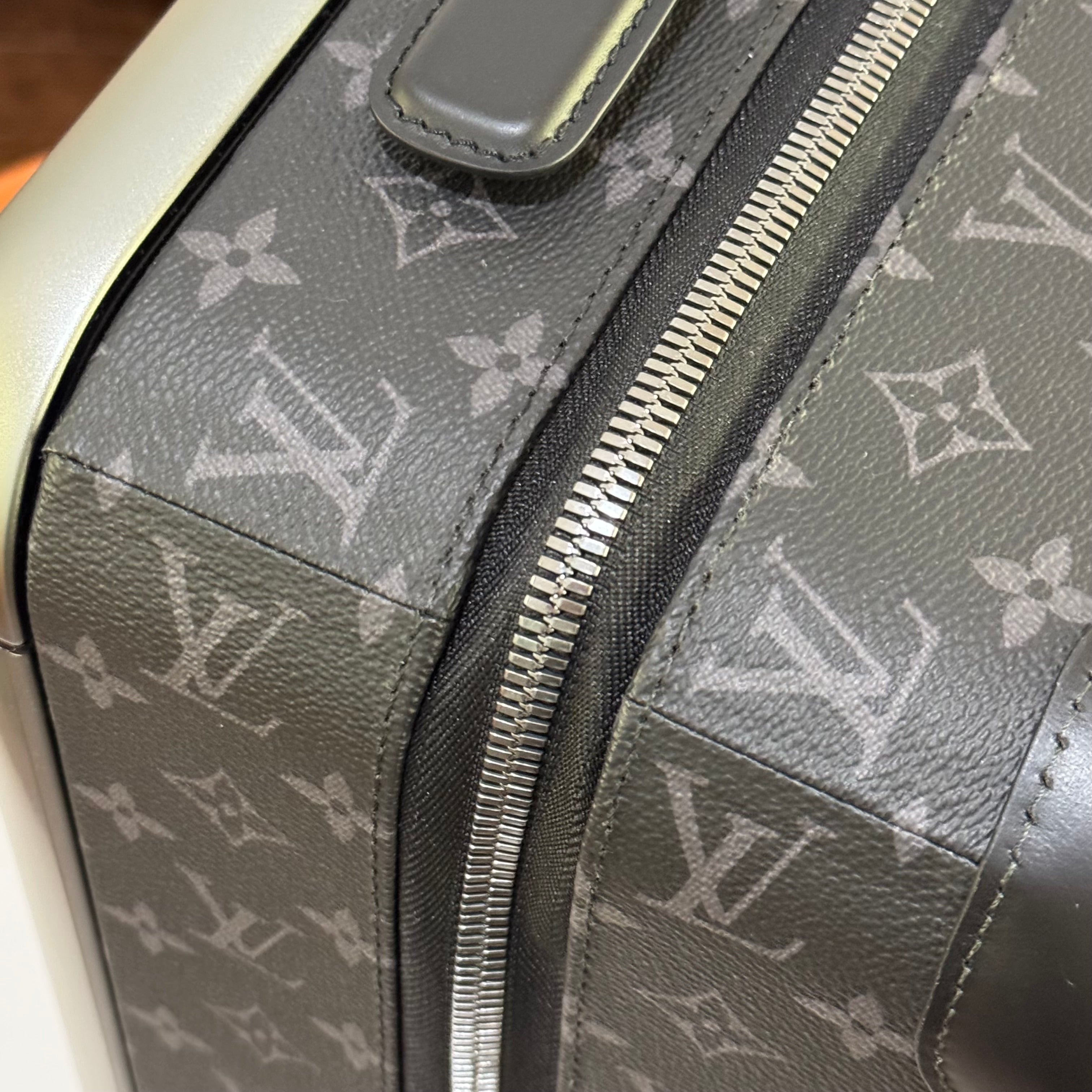 LOUIS VUITTON BLACK FLOWER TRAVEL CASE