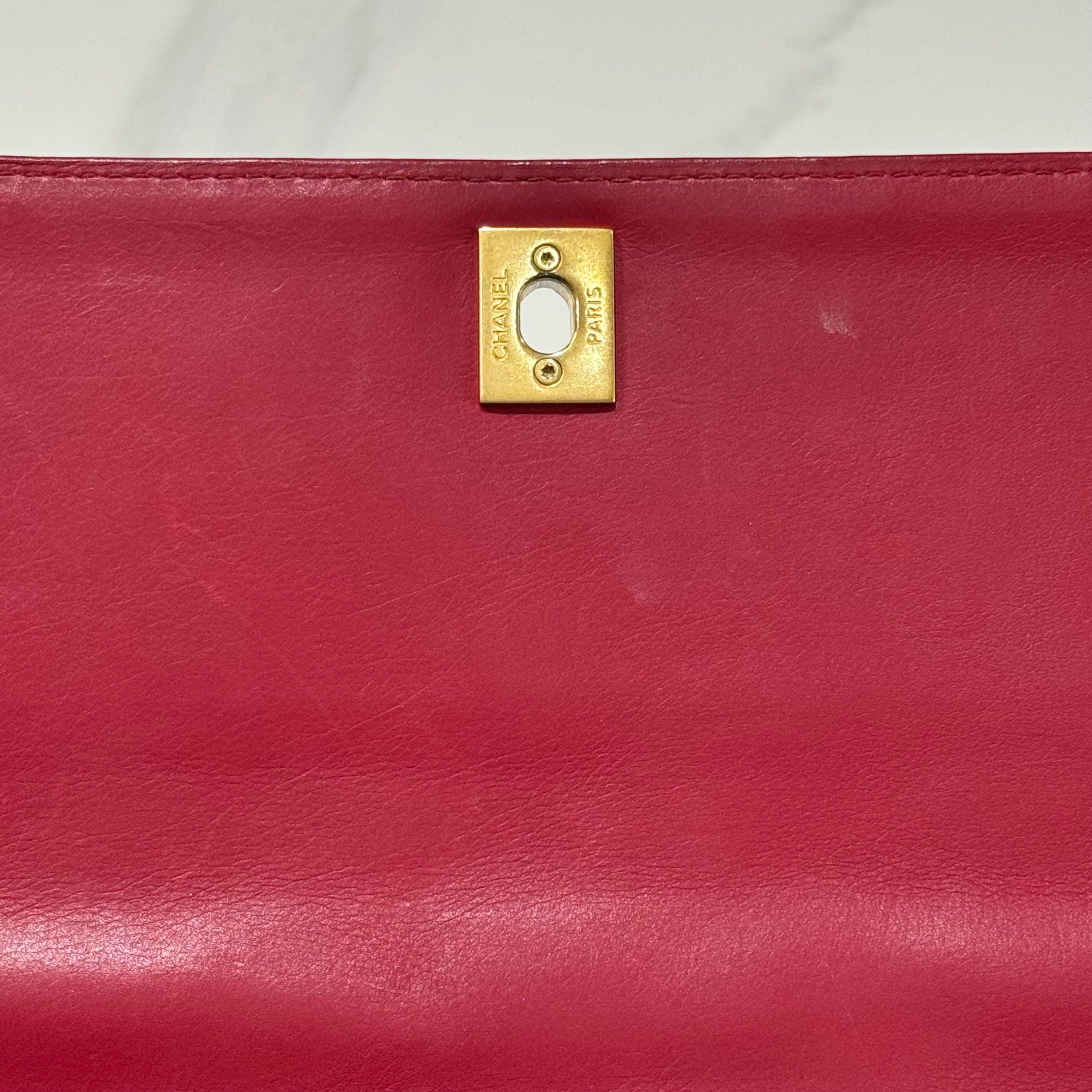 CHANEL FLAP BAG WINE RED