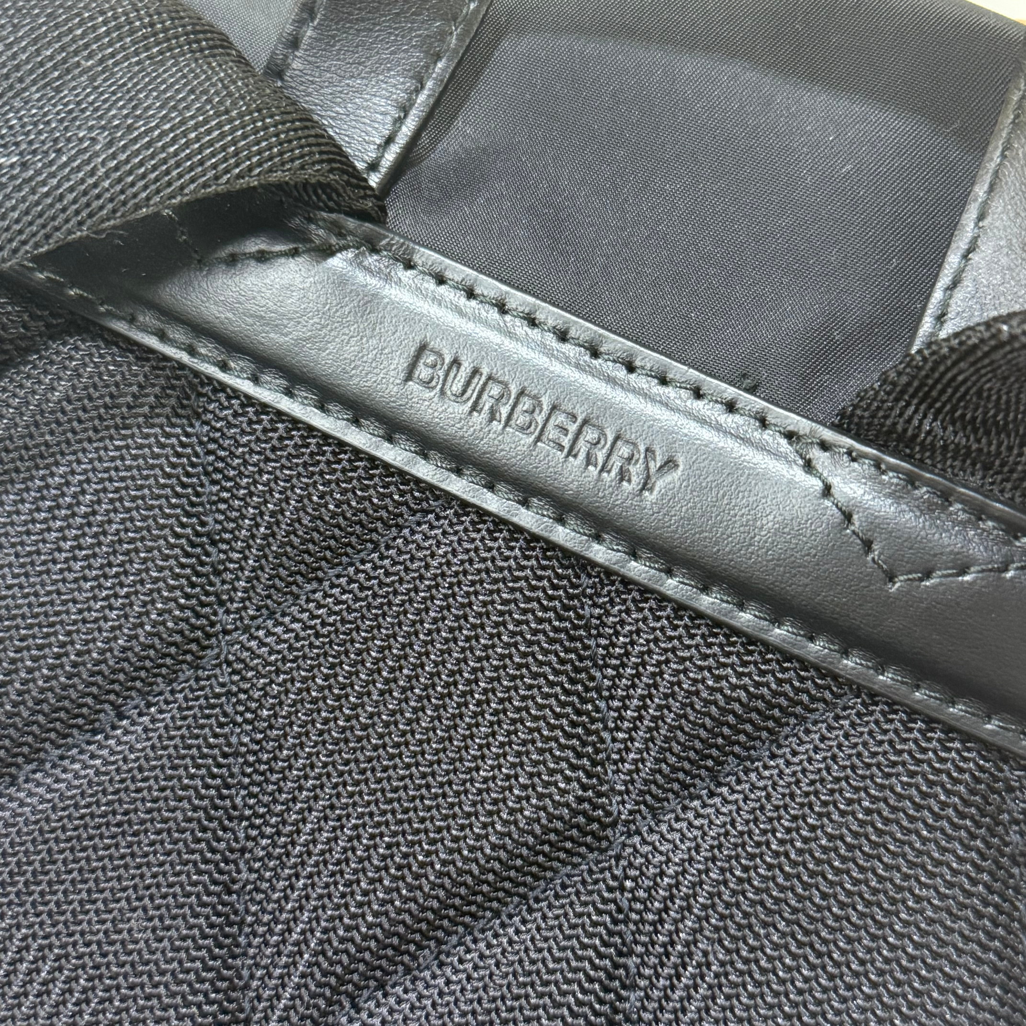 BURBERRY BLACK BACKPACK & HANDBAG