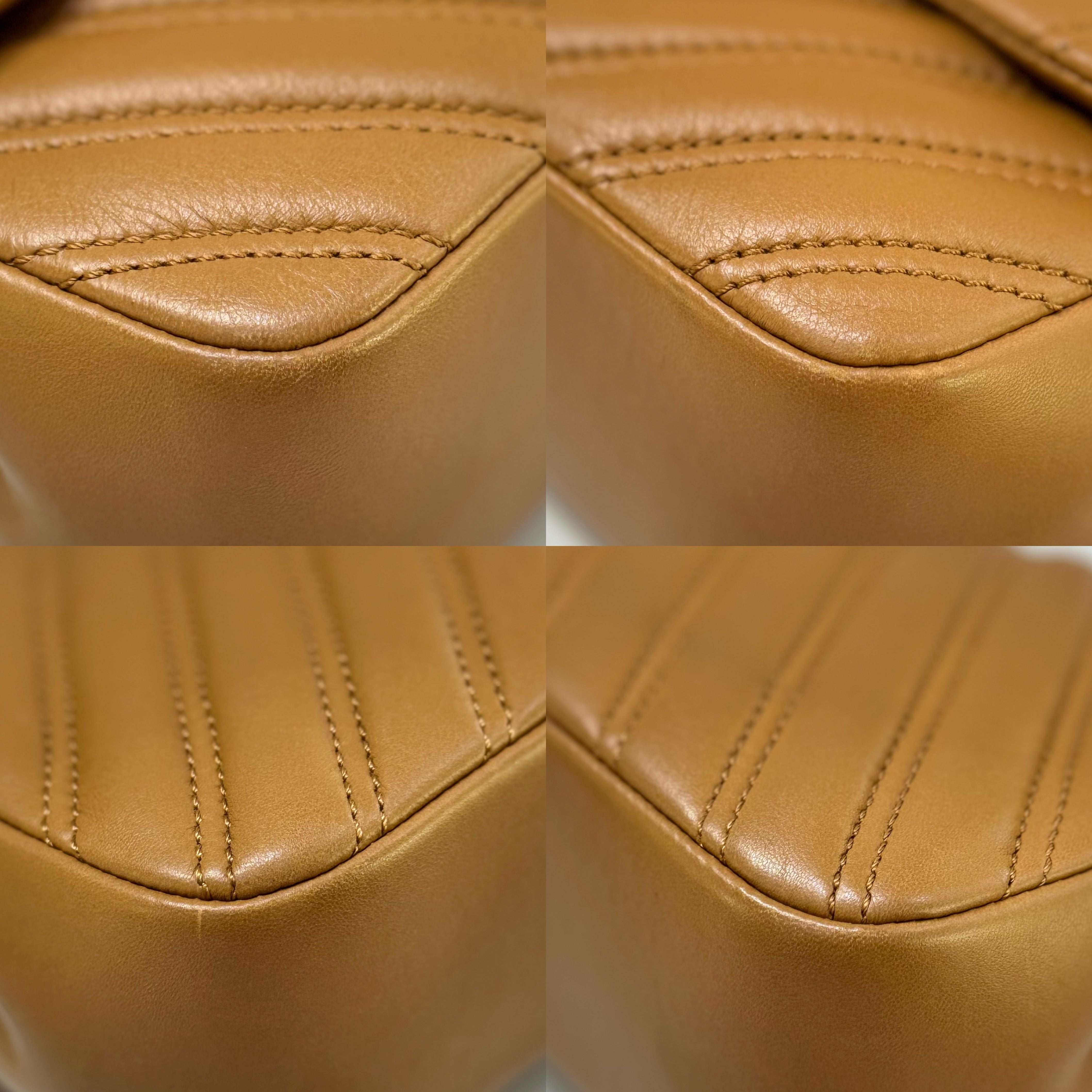 CHANEL CLASSIC FLAP MEDIUM LAMBSKIN CAMEL