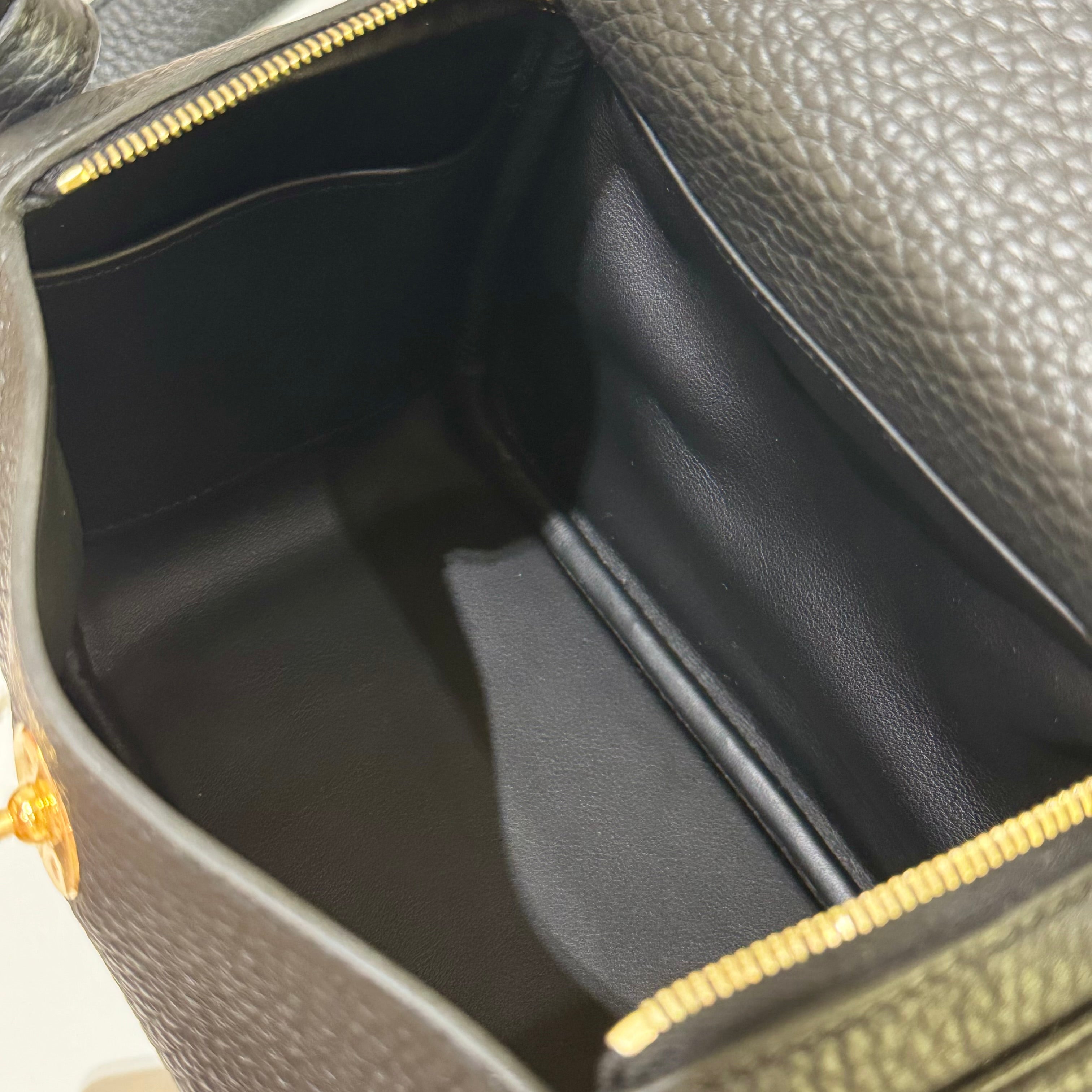 HERMES MINI LINDY IN BLACK WITH GOLD HARDWARE (STAMP B) | COLLINS RAIN