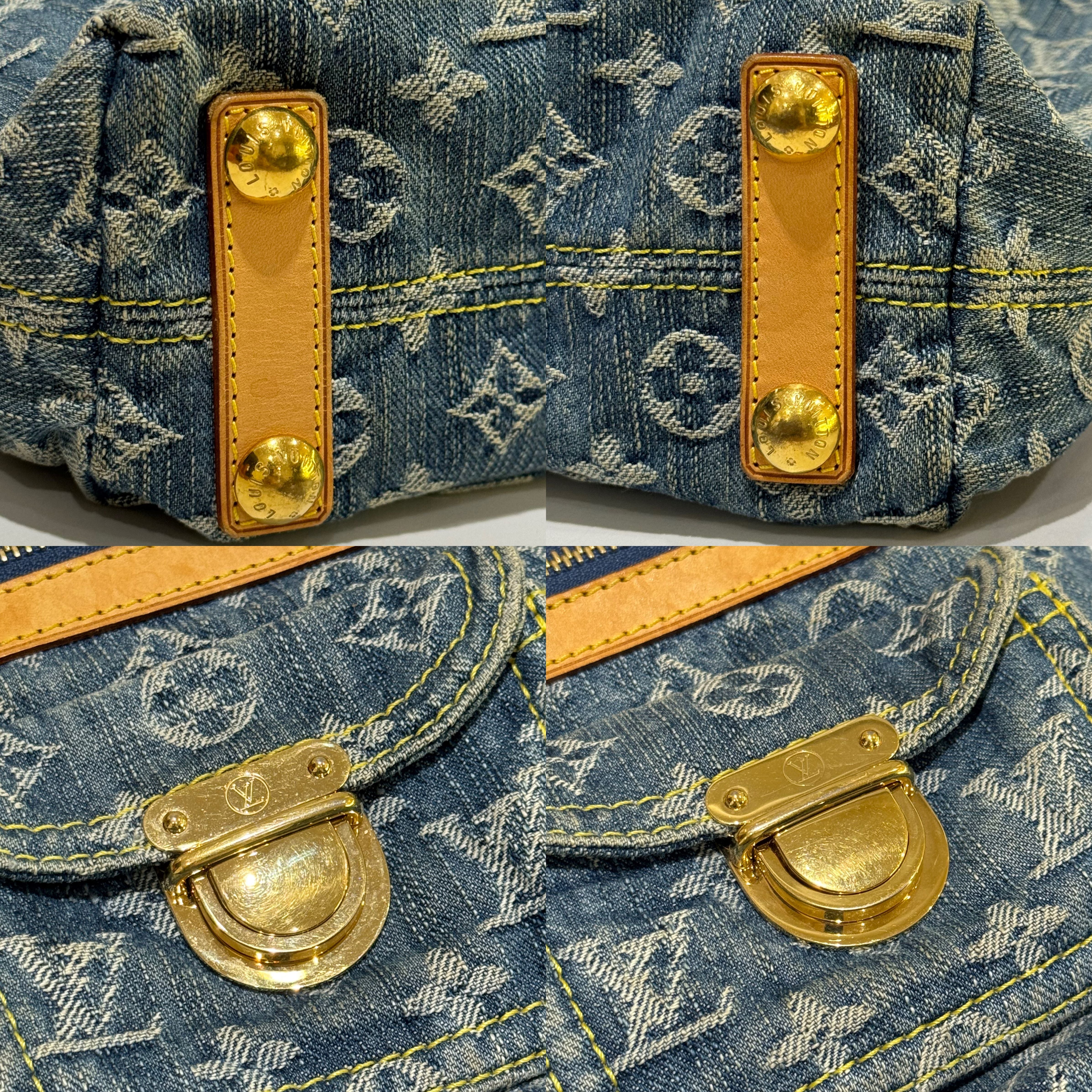 LOUIS VUITTON BAGGY PM BLUE MONOGRAM DENIM UNDERARM BAG | COLLINS RAIN