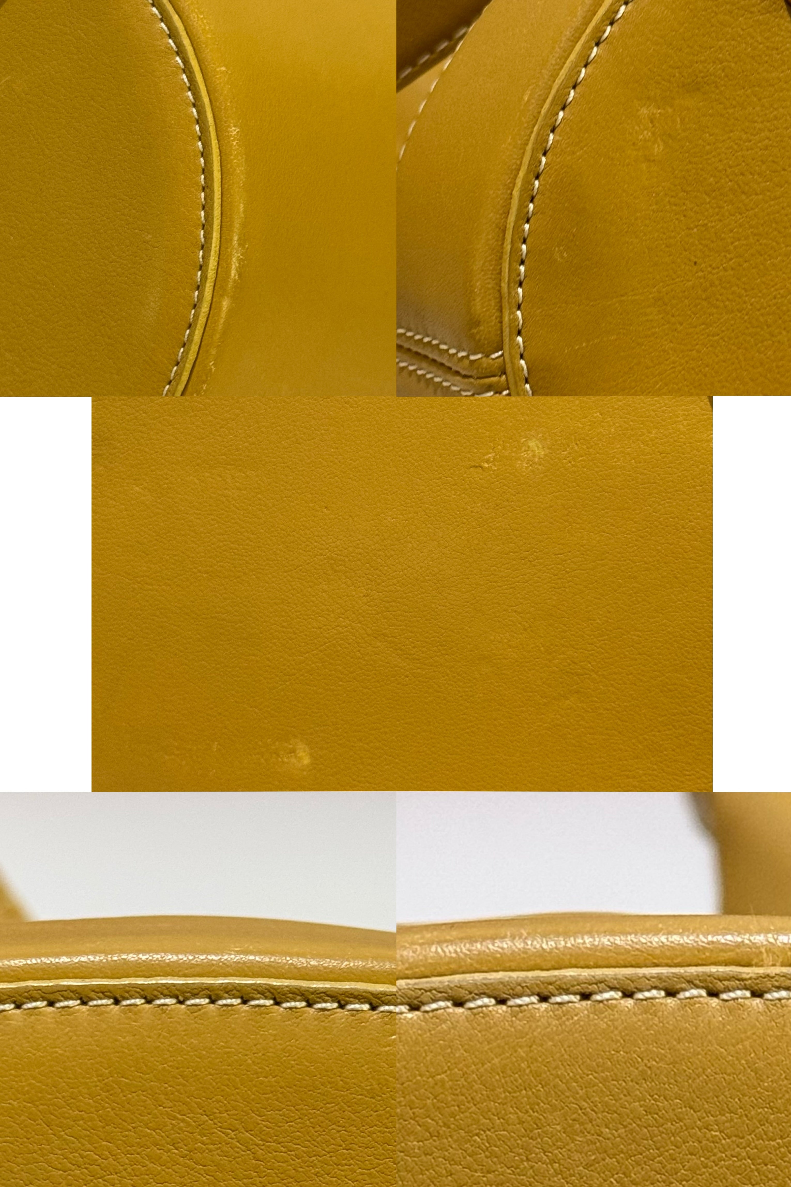 LOEWE SHOULDER BAG TRANSFORMABLE TRIANGLE BUCKET VINTAGE BAG MANGO YELLOW