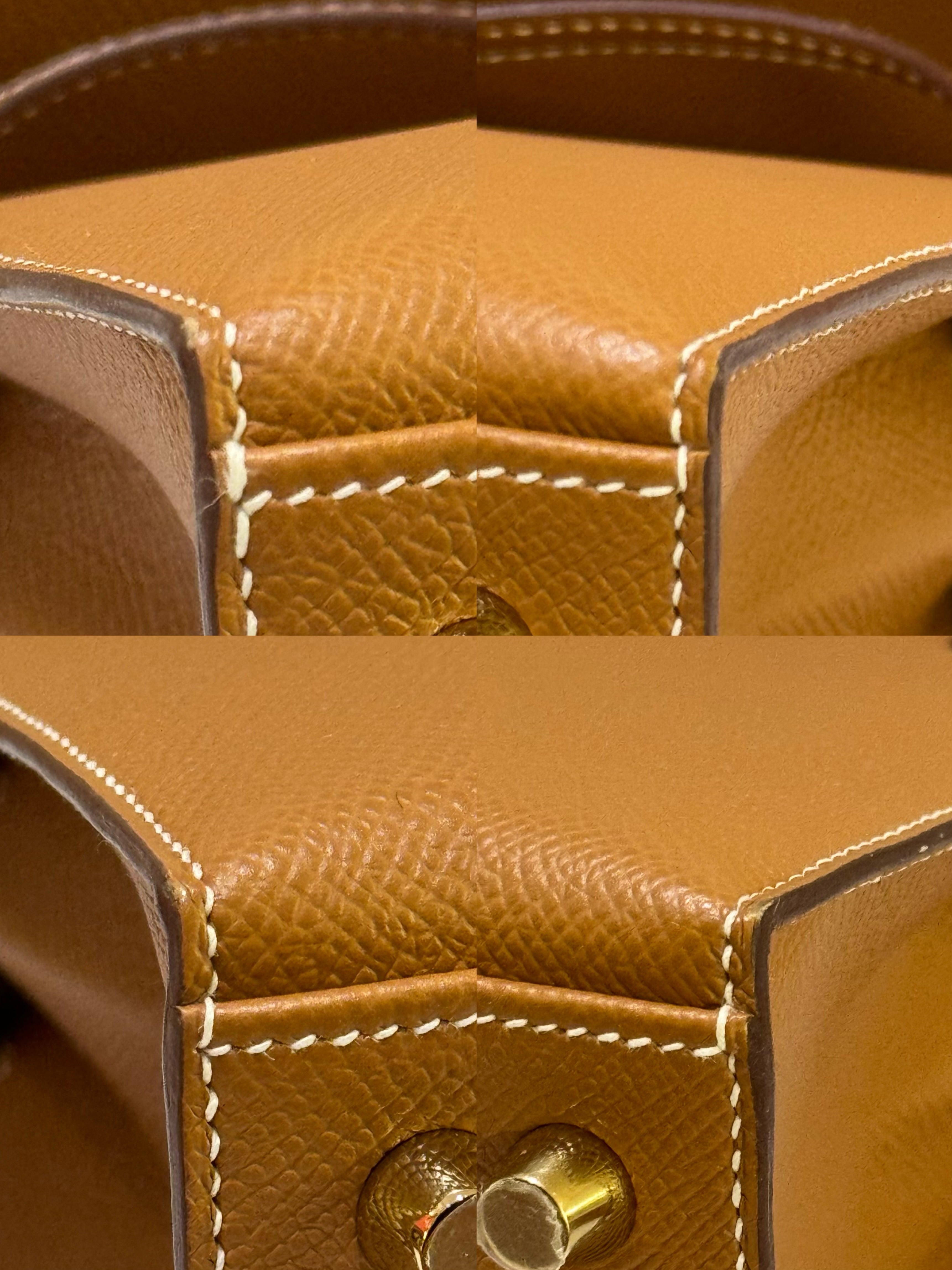 HERMES KELLY 25 EPSOM GOLD BROWN WITH GOLD HARDWARE