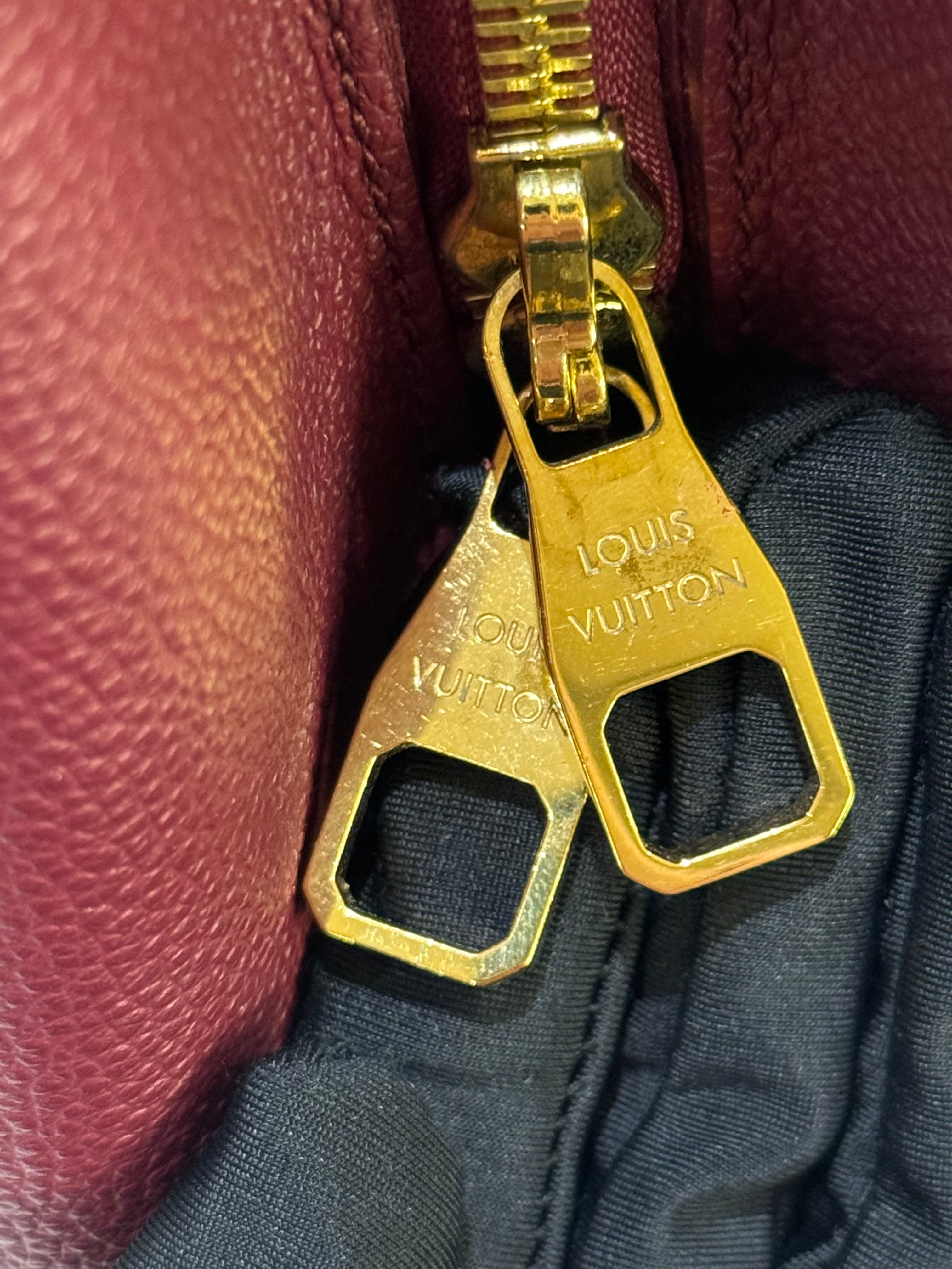 LOUIS VUITTON RED HANDBAG | COLLINS RAIN